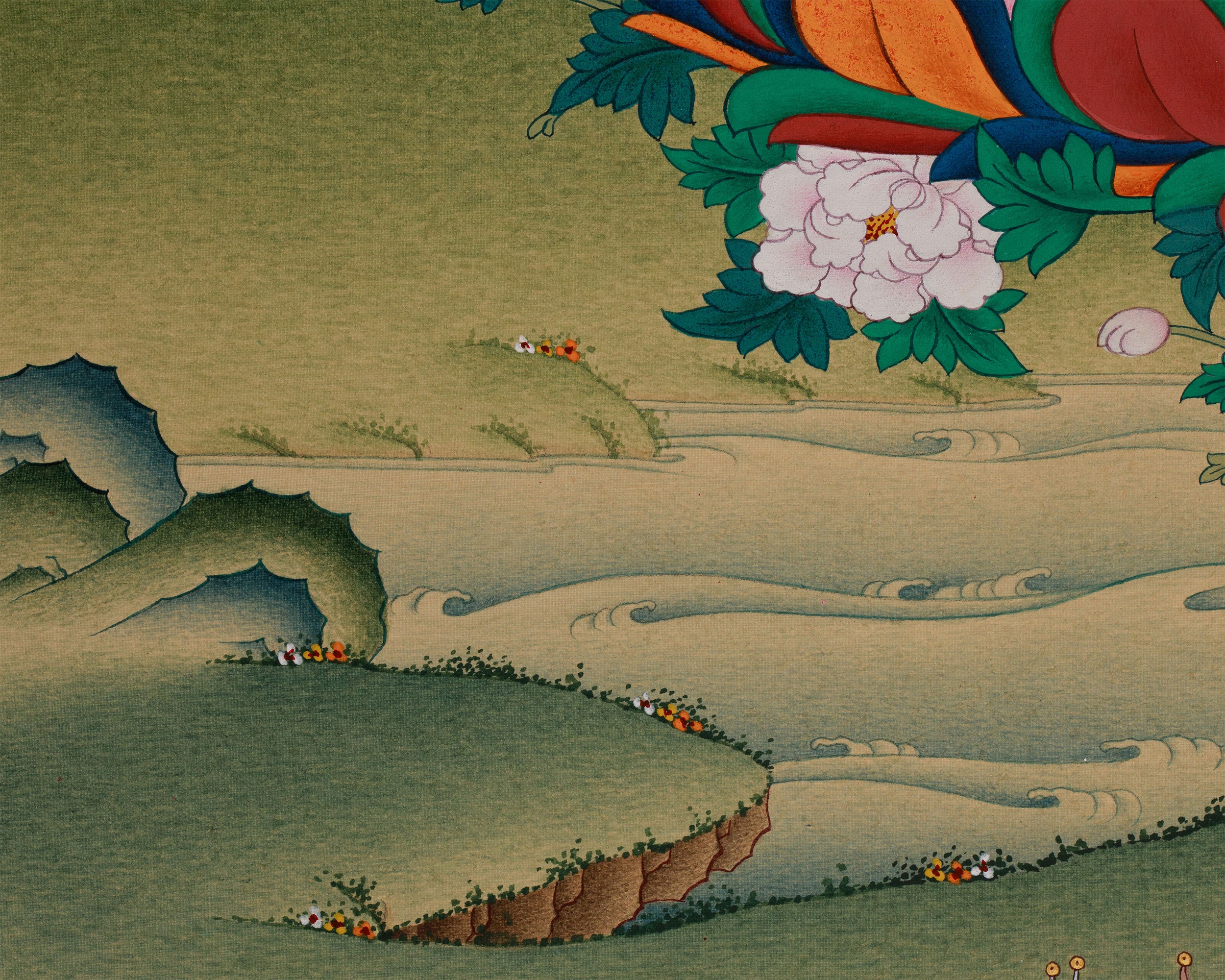 Seven Eyes Goddess, White Tara Thangka | Karma Gardi's Masterpiece