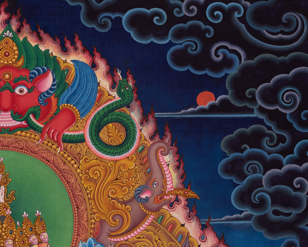 Siddhi Lakshmi Thangka | Powerful Protective Deity of Newar Tradition
