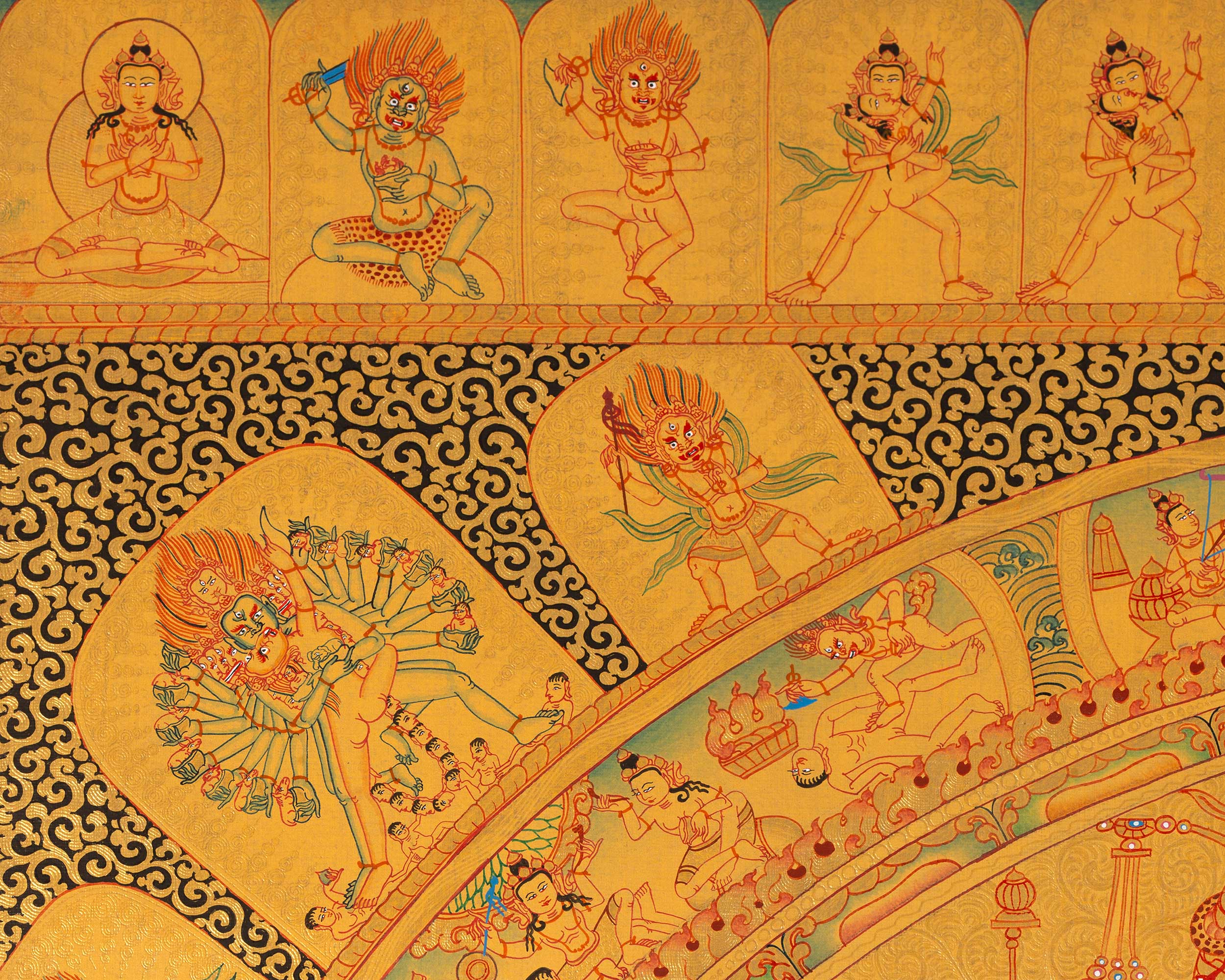 Hevajra Mandala | Vajrayana Deity | Meditation Decor