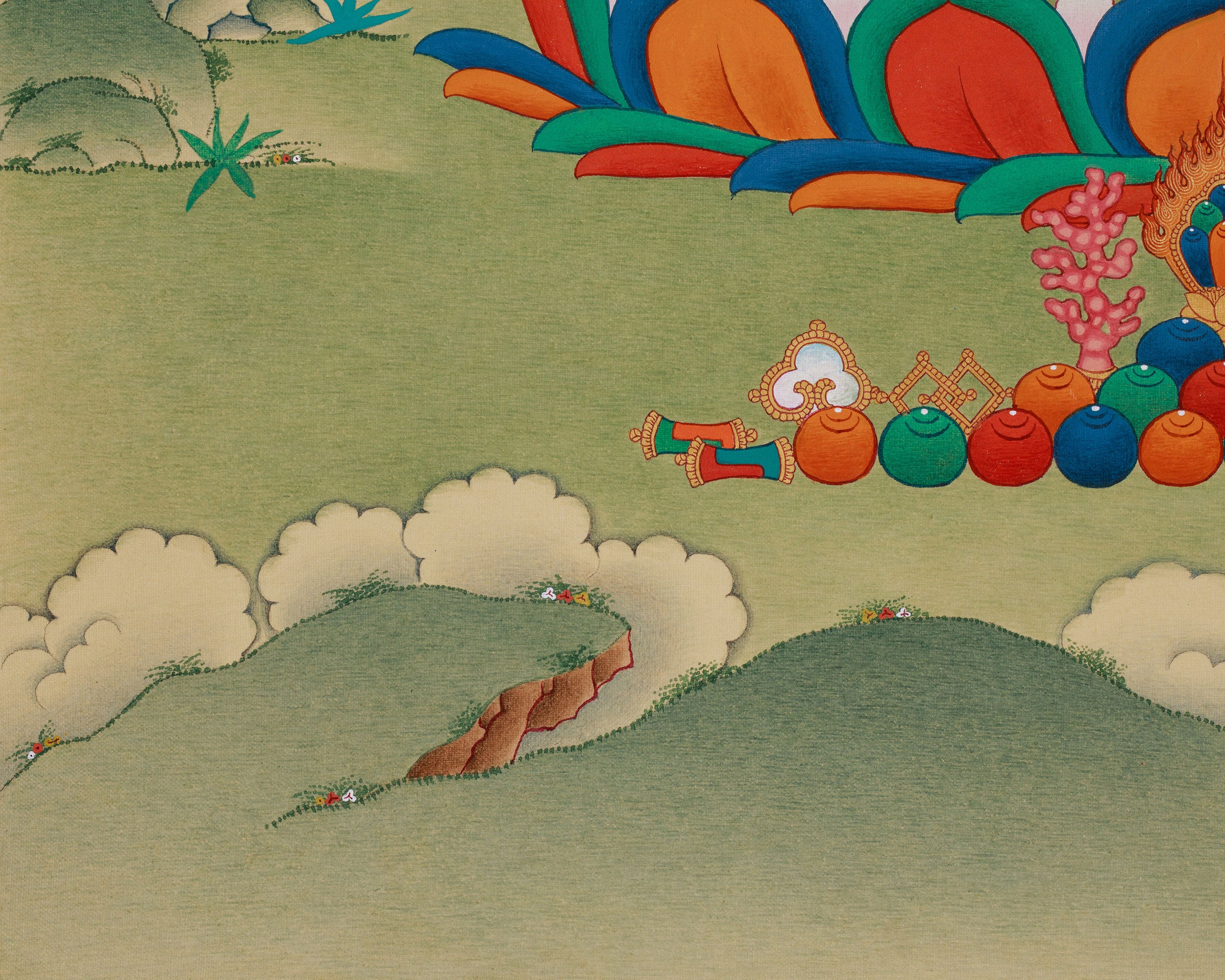 Buddha for Health, Medicine Buddha Thangka | Bhaisajyaguru Artwork