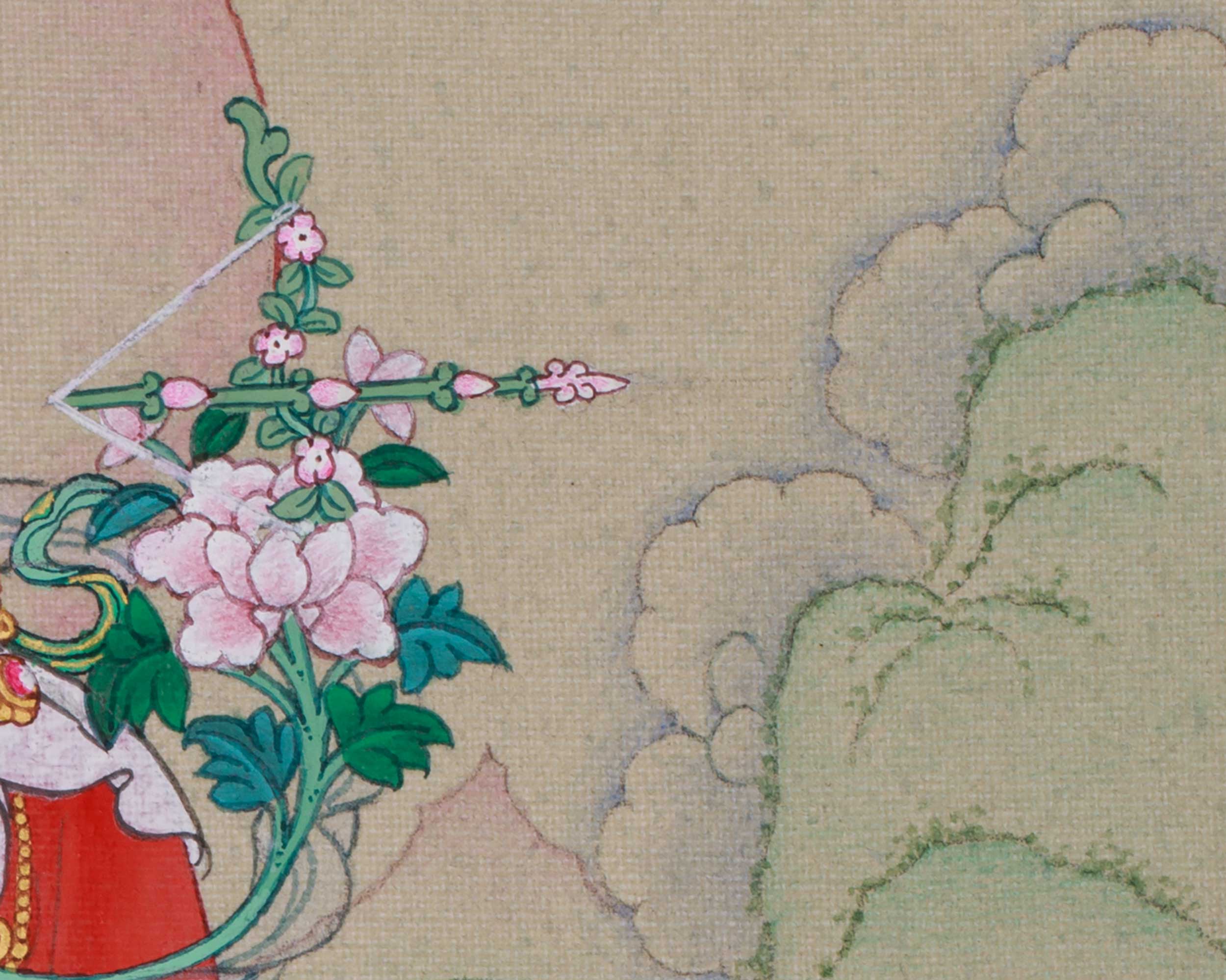 Vajrayana Red Tara Thangka | Tantric Deity of Protection