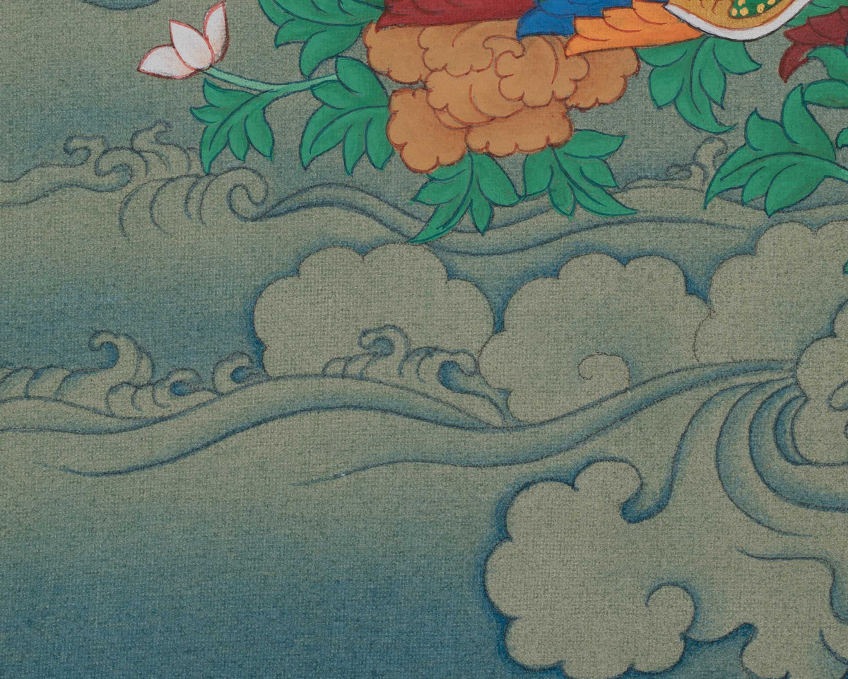 Padmasambhava Buddhist Art | Hand-Painted Guru Rinpoche Thangka