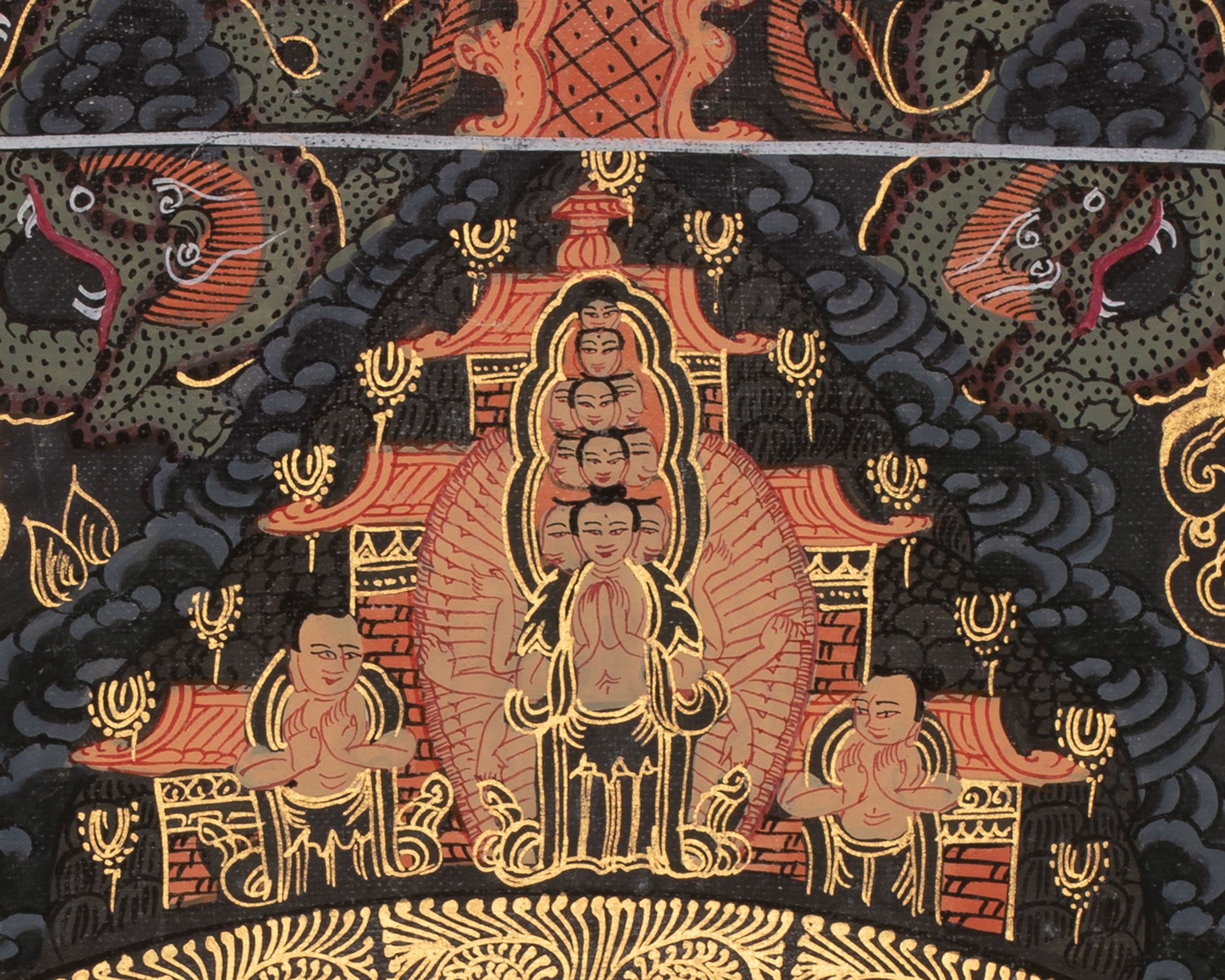 Buddha Shakyamuni Mandala Thangka | Buddhist Mandala Art Featuring Historical Buddha