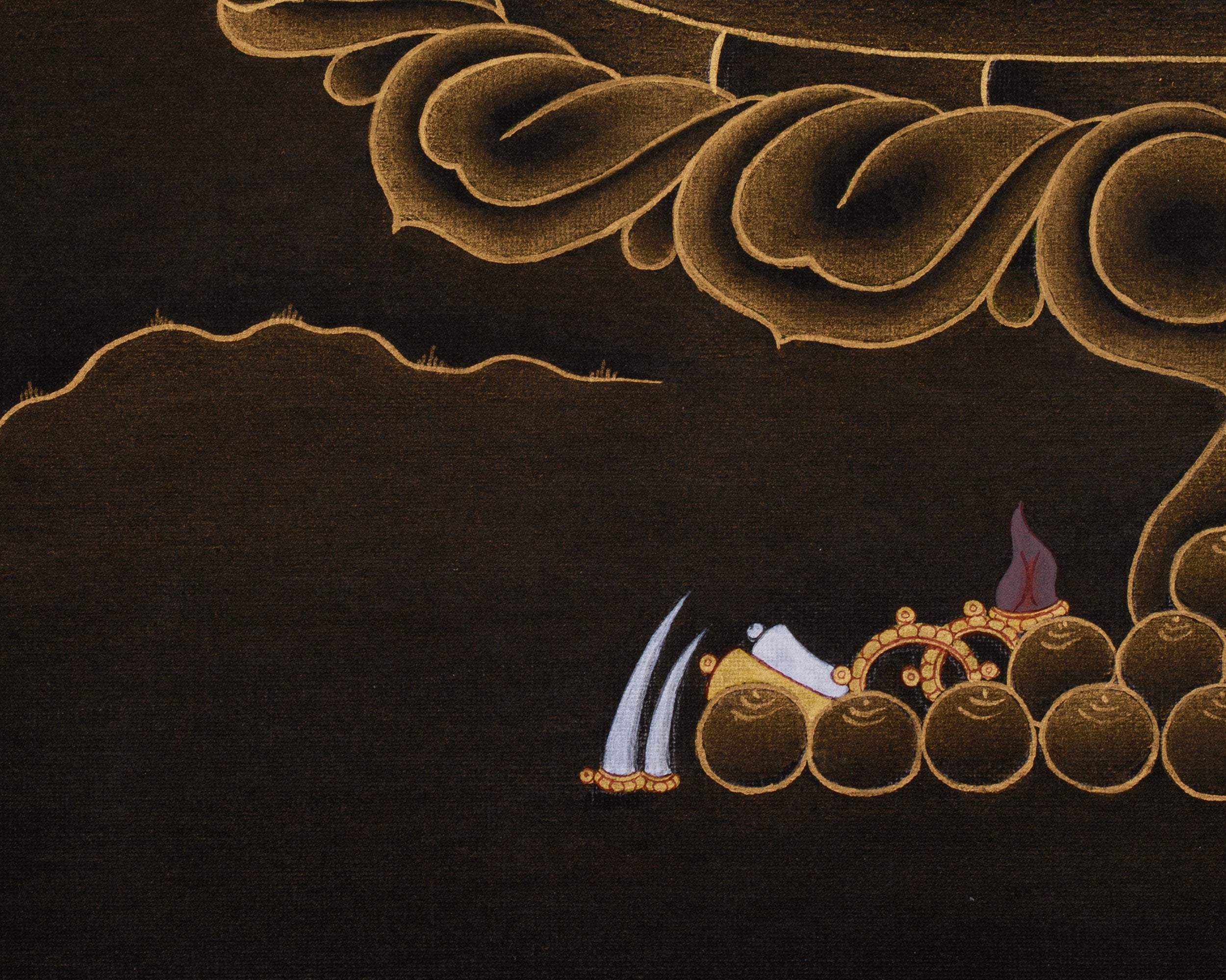 Tibetan Thangka of Vajrapani | The Protector of Wisdom | A Symbol of Strength