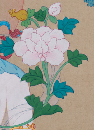 Tibetan Bodhisattva Tara | Seven-Eyed Goddess, White Dolma Artwork