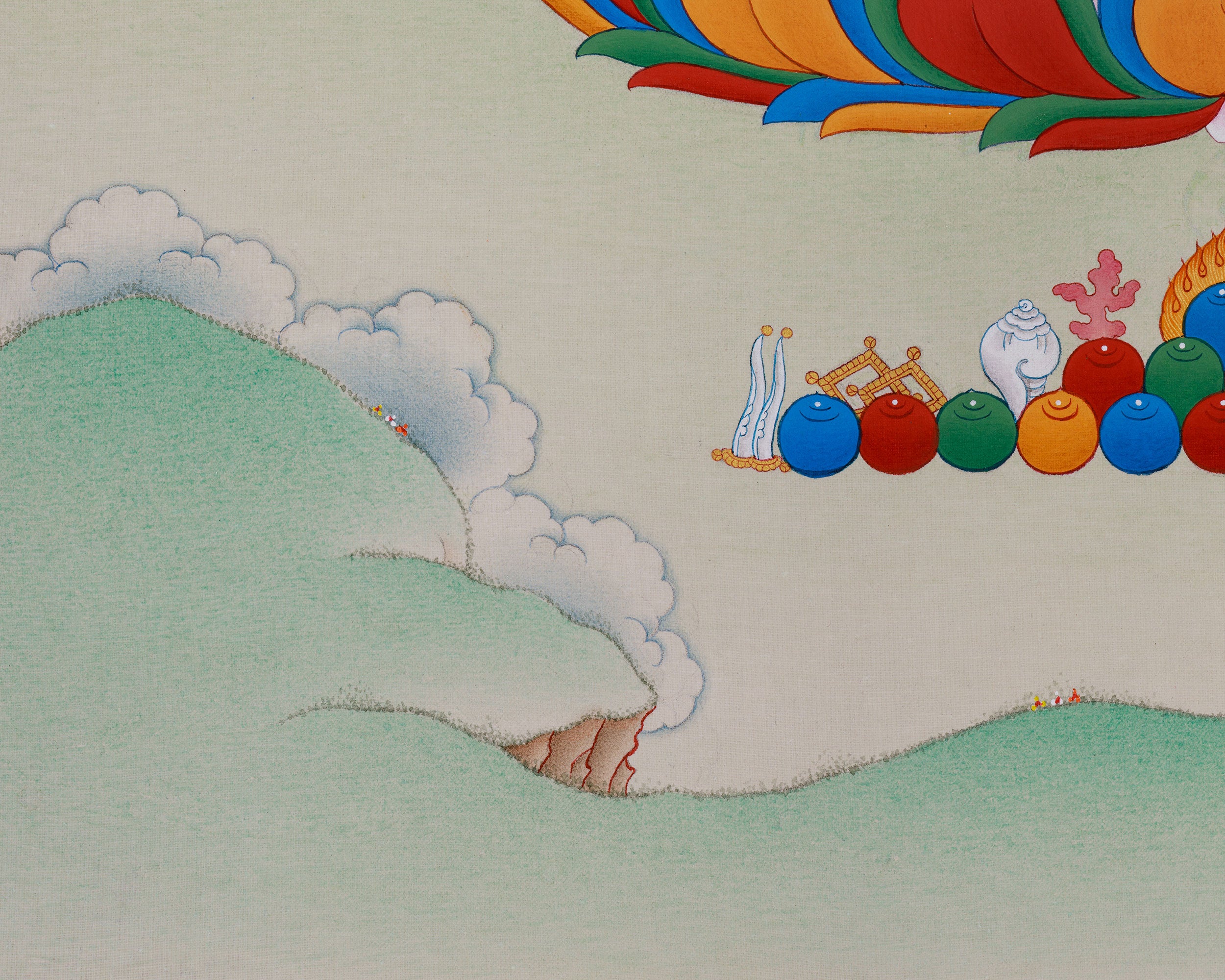 Authentic Tibetan Thangka of Chenrezig | Symbol of Loving-Kindness and Awakening