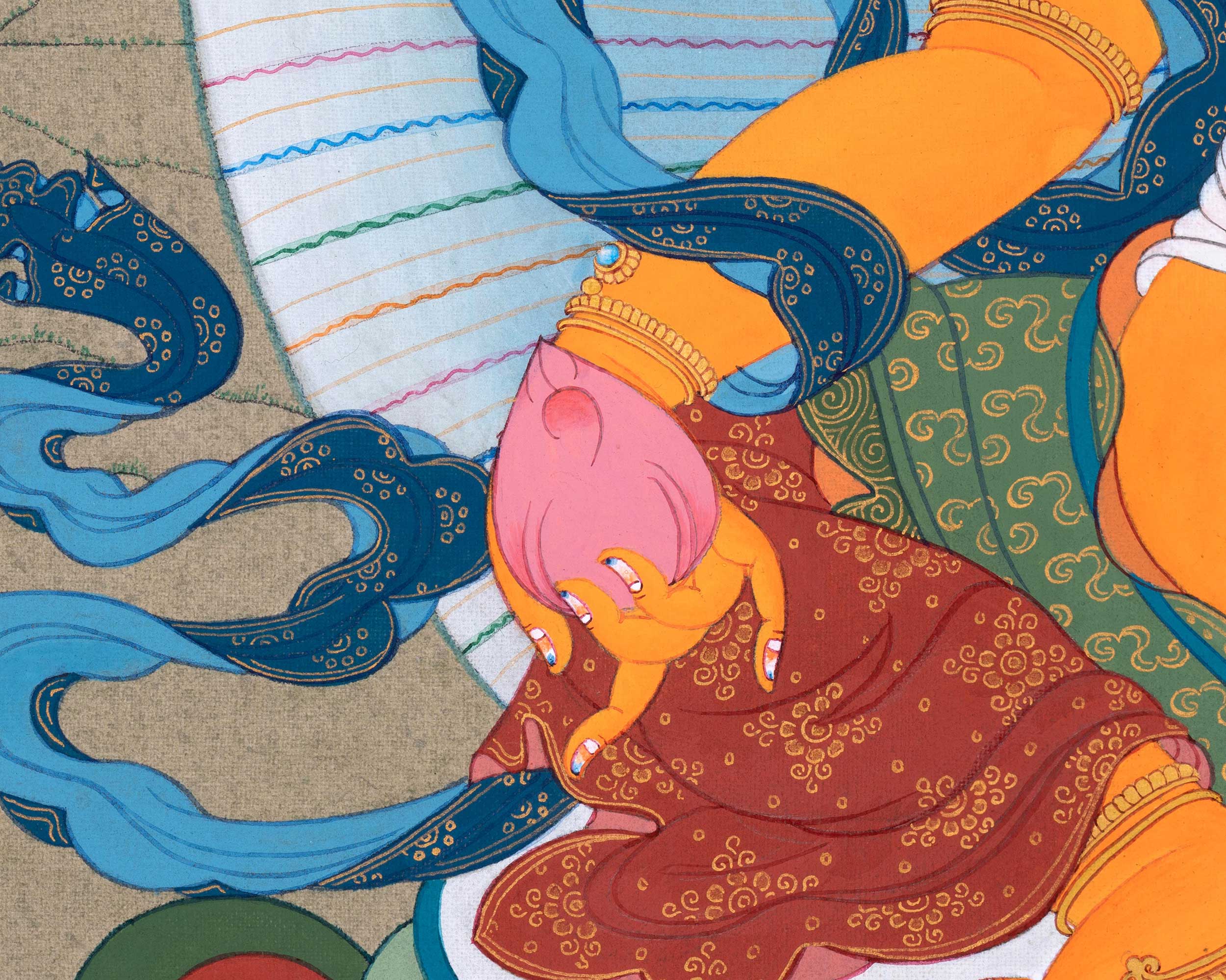 Bodhisattva of Prosperity, Jambala Thangka