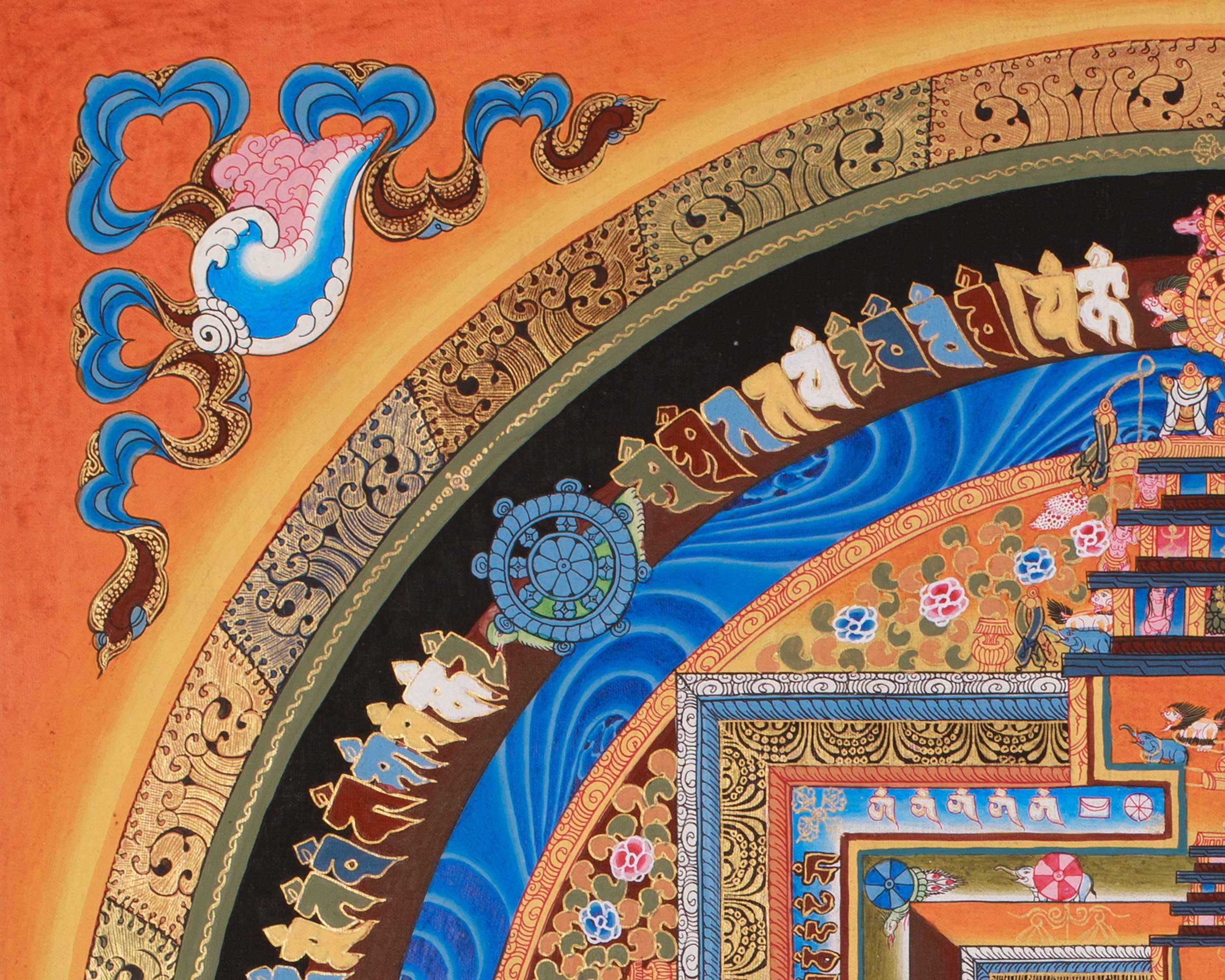 Kalachakra Mandala Artwork | Wheel of Time Thangka