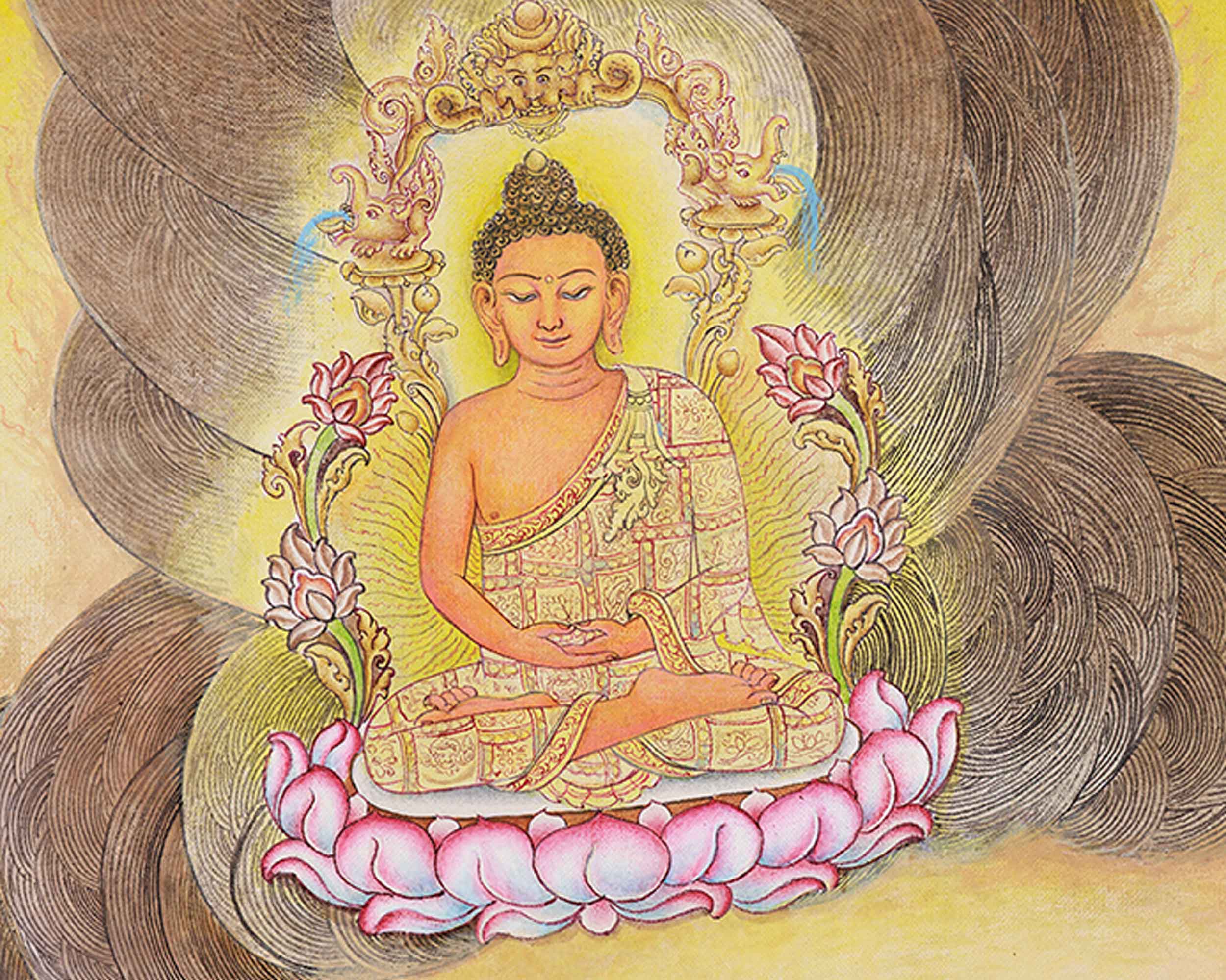 Lokeshvara Chenresig Thangka | The Boddhisattva Of Compassion | Meditative Art