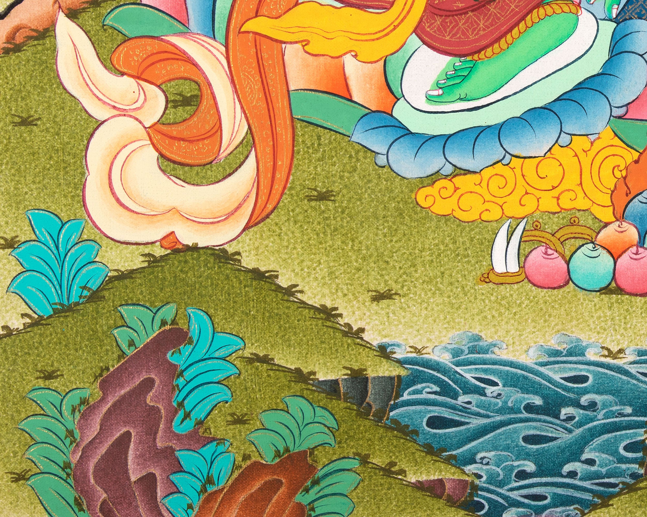 Traditional Tara Artwork | Sacred Green Tara Thangka