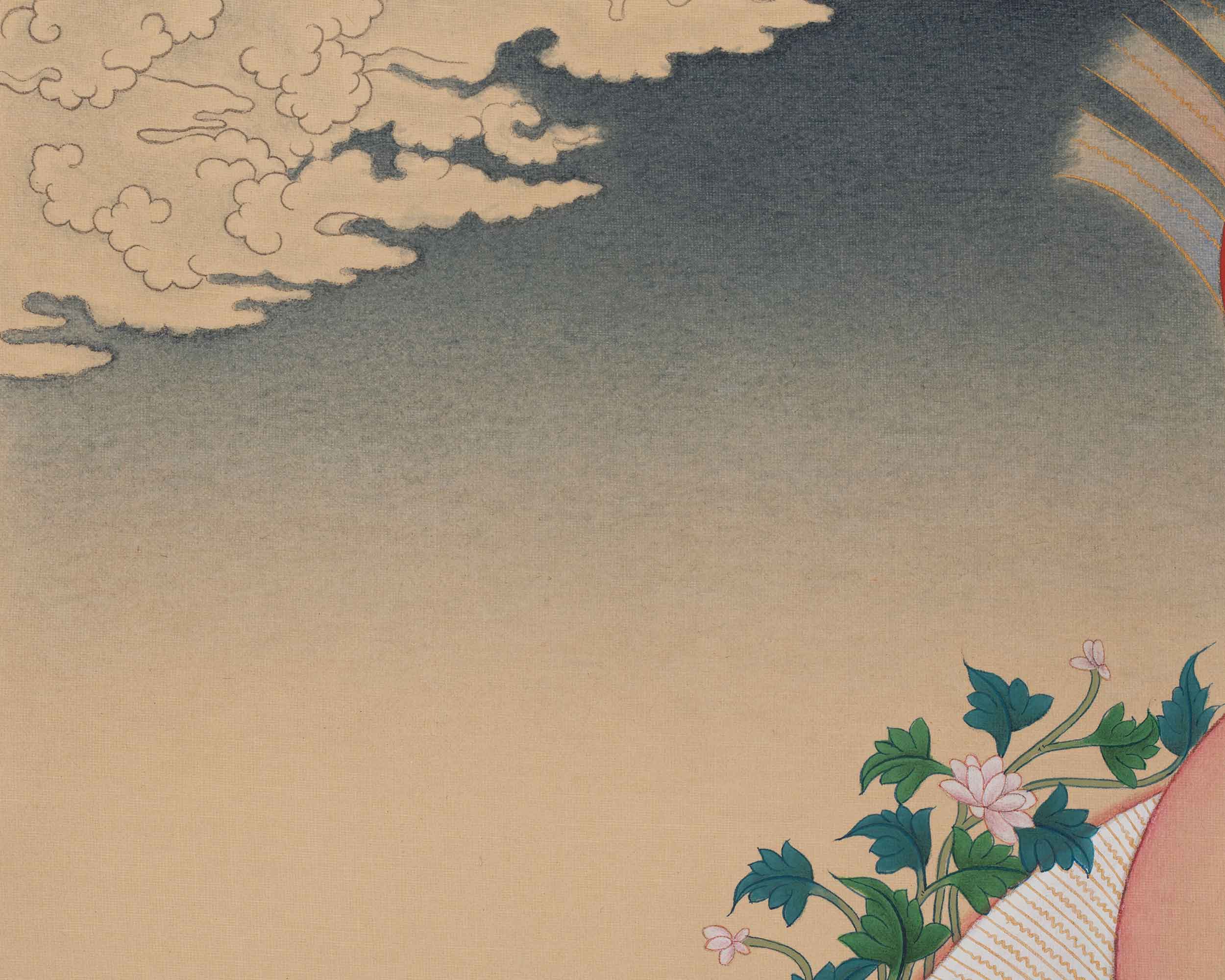 Longchenpa Sacred Thangka | Traditional Nyingma Master Buddhist Artwork