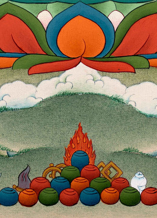 Authentic Buddha Gautama Thangka | Hand-Painted Art of Shakyamuni Buddha | Traditional Painting