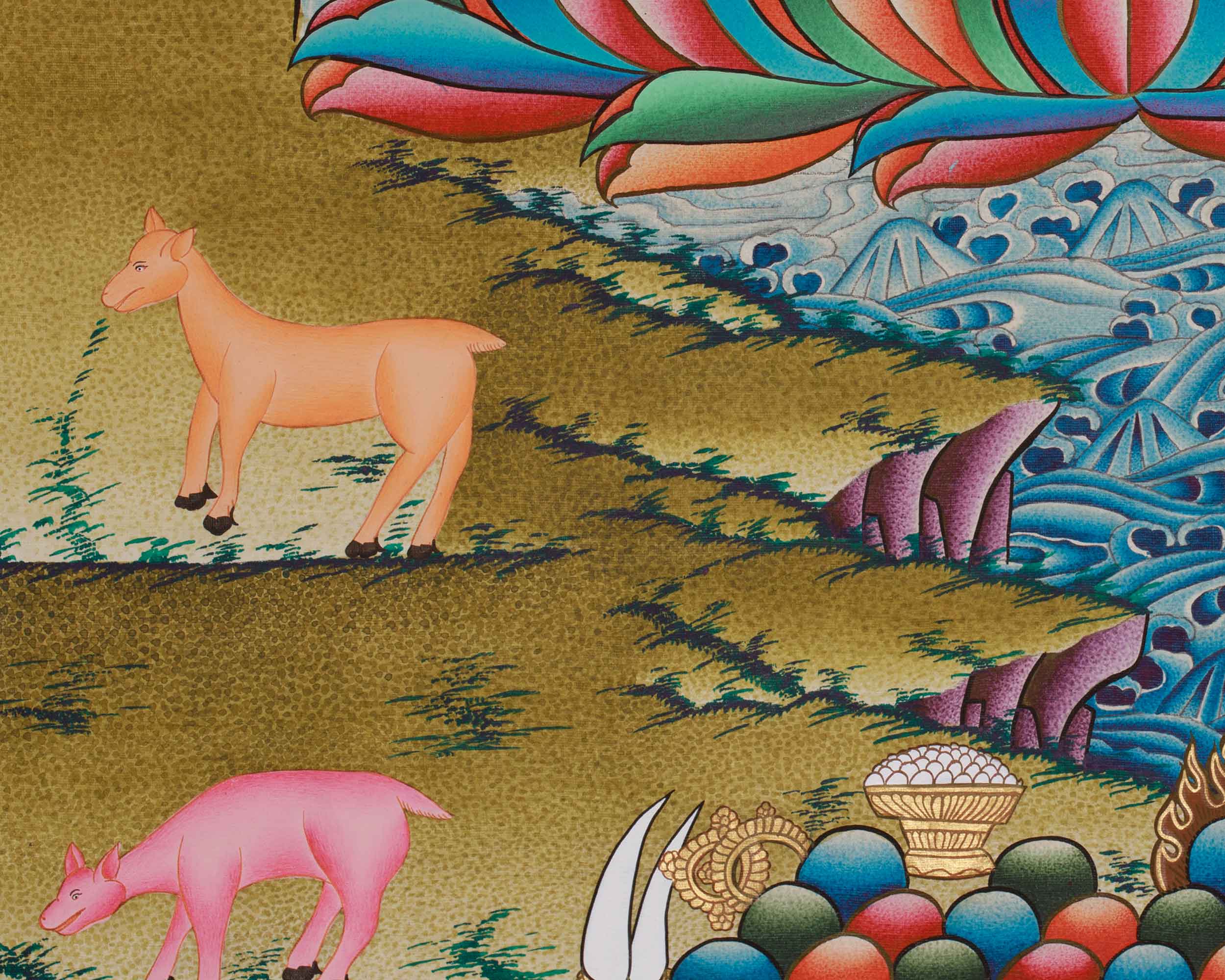 Shakyamuni Buddha Thanka | A Sacred Representation of the Buddha’s Enlightenment