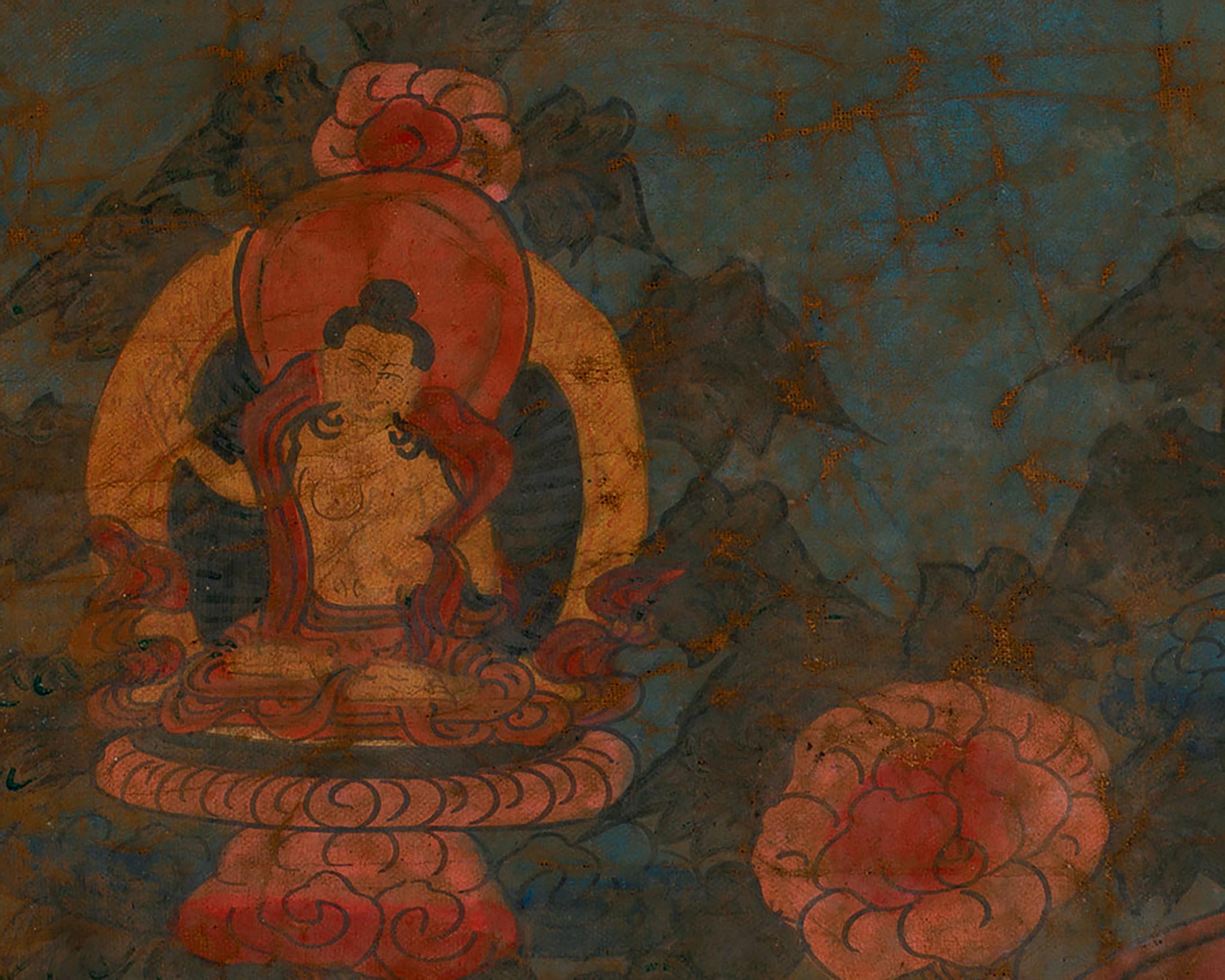Vintage Namgyalma Thangka | Hand-Painted Ushnisha Vijaya Thangka