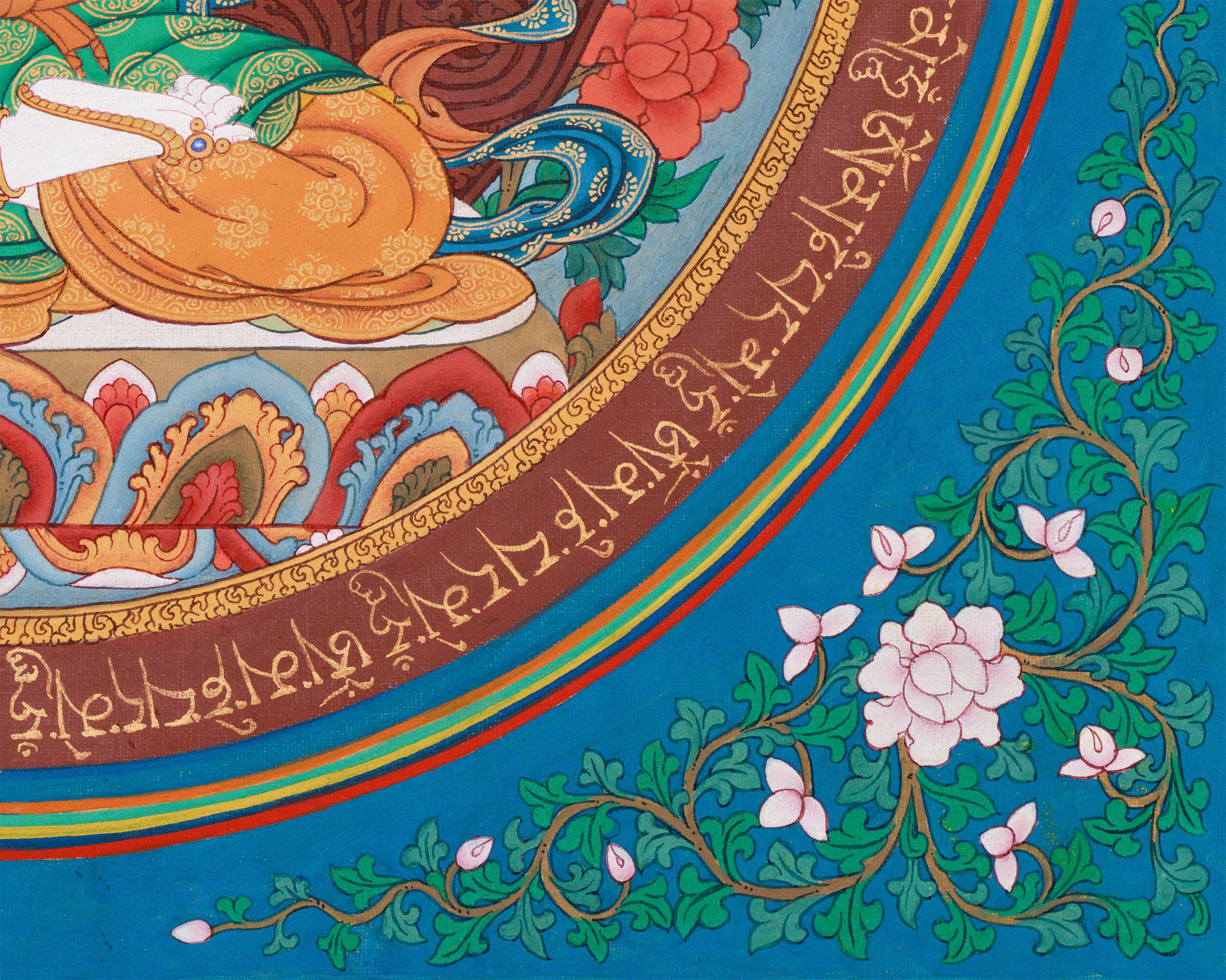 A Unique Depiction of Bodhisattva of Mercy Chenrezig | Sacred Mandala of Infinite Compassion