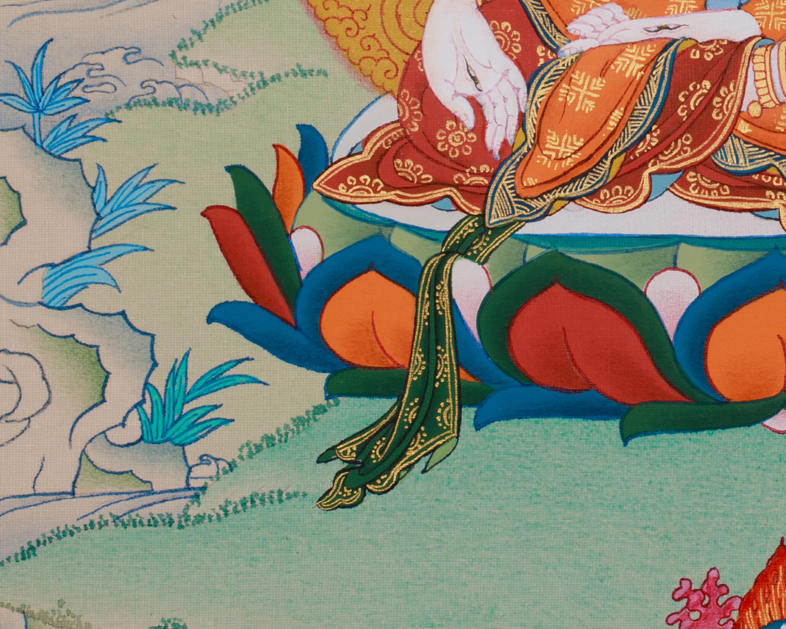 White Tara Buddhist Artwork | The Compassionate Goddess of Longevity