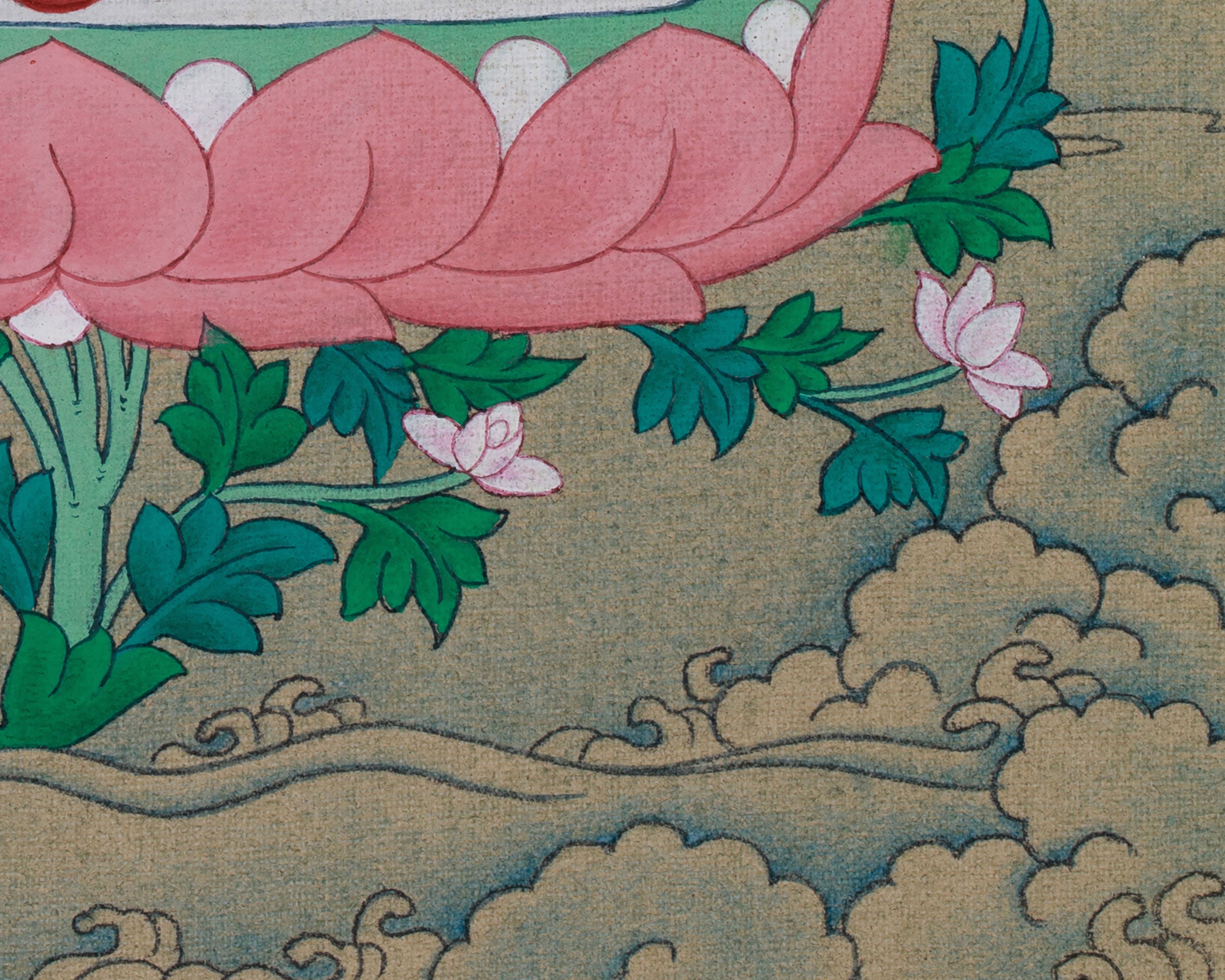 Master of Healing, Medicine Buddha Thangka | With Lapis Lazuli Body