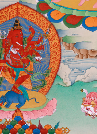 Kurukulla, Takirajja & Ganesha, Dynamic Three of Magnetizing deities of Vajrayana