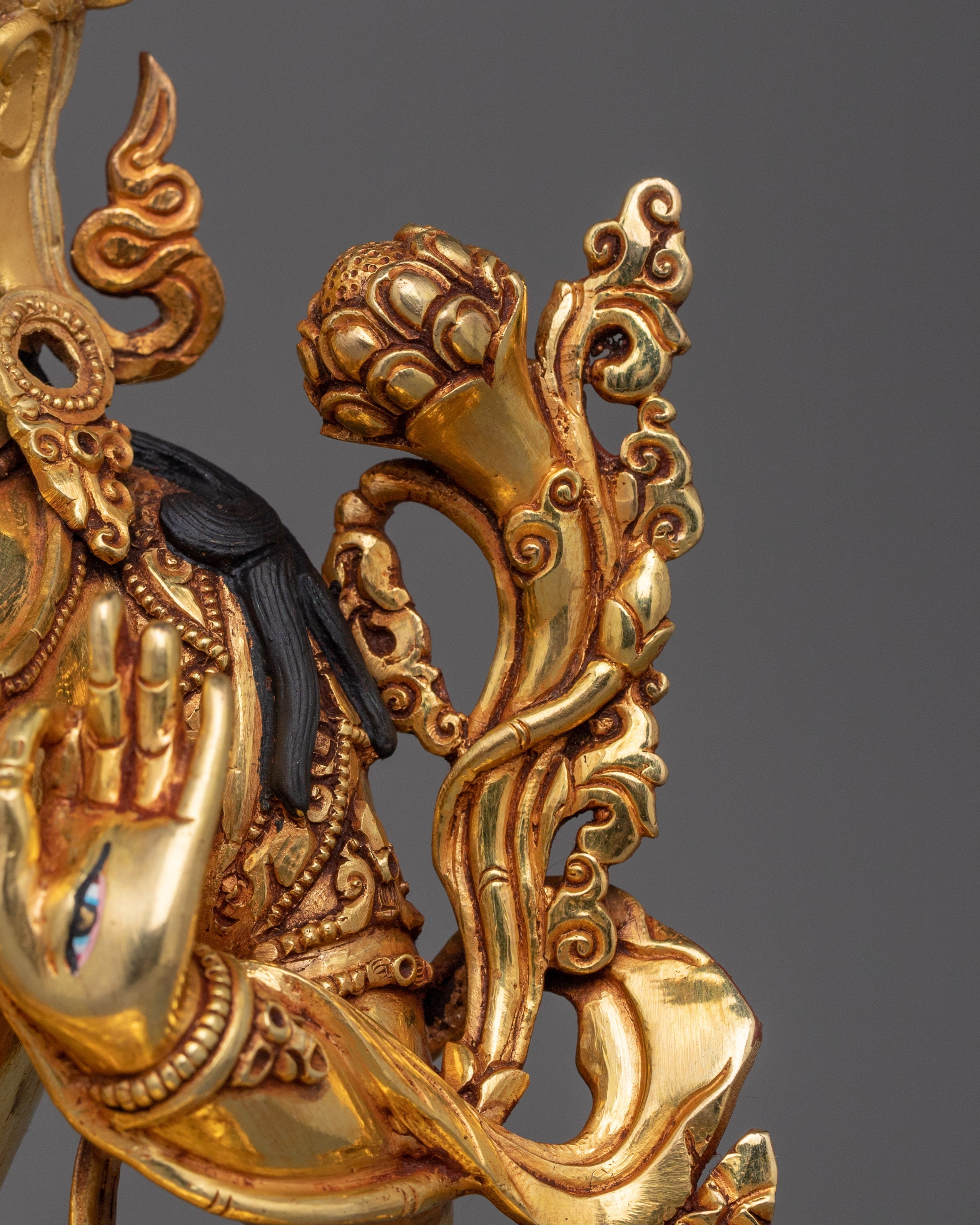 Golden Statue of White Tara | Sita Tara - Compassionate and Healing Deity