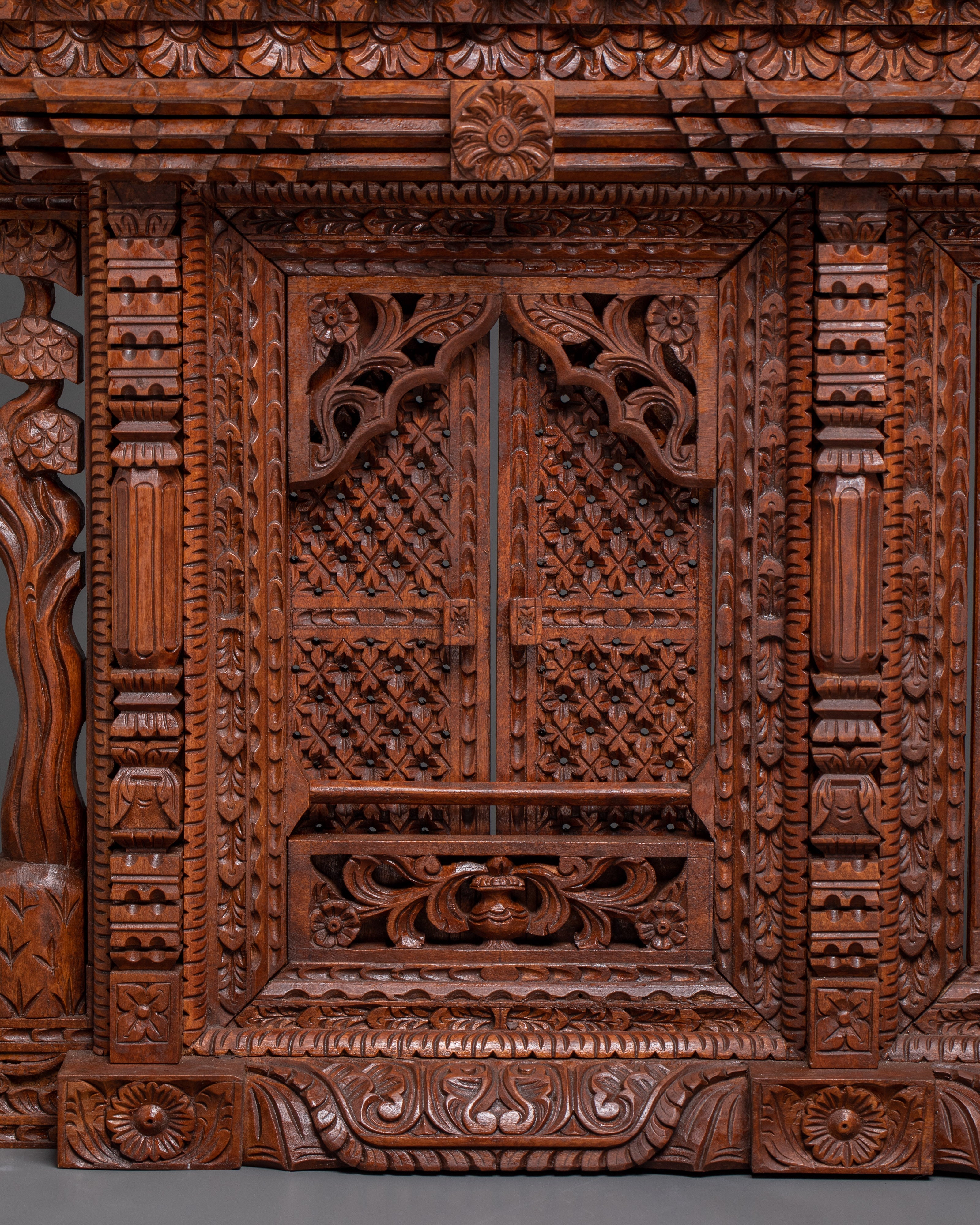 Handcrafted Wooden Sculpture Art | Detailed Carved Woodwork for Your Home