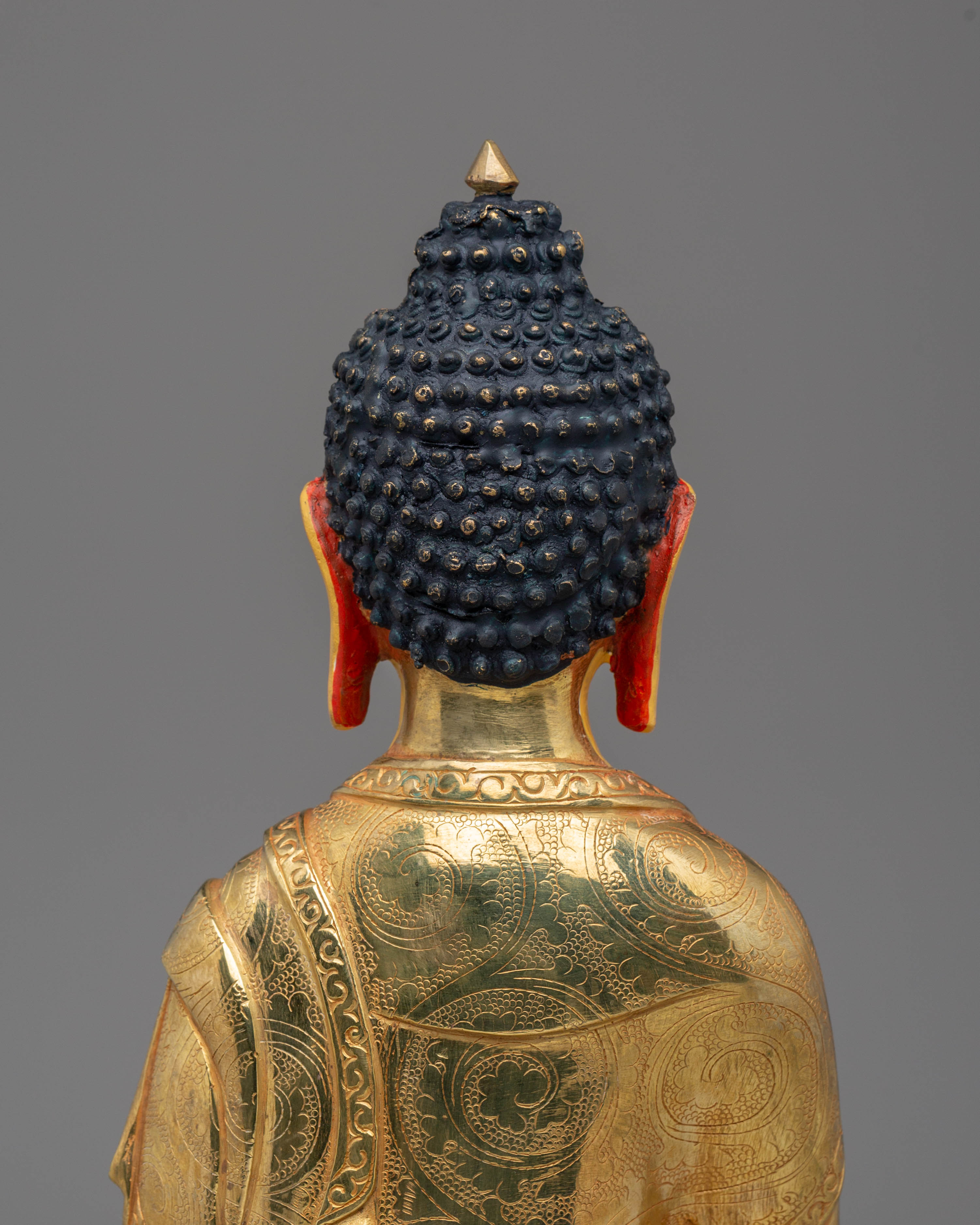 Handmade Golden Statue of Shakyamuni Buddha | Symbol of Wisdom & Enlightenment