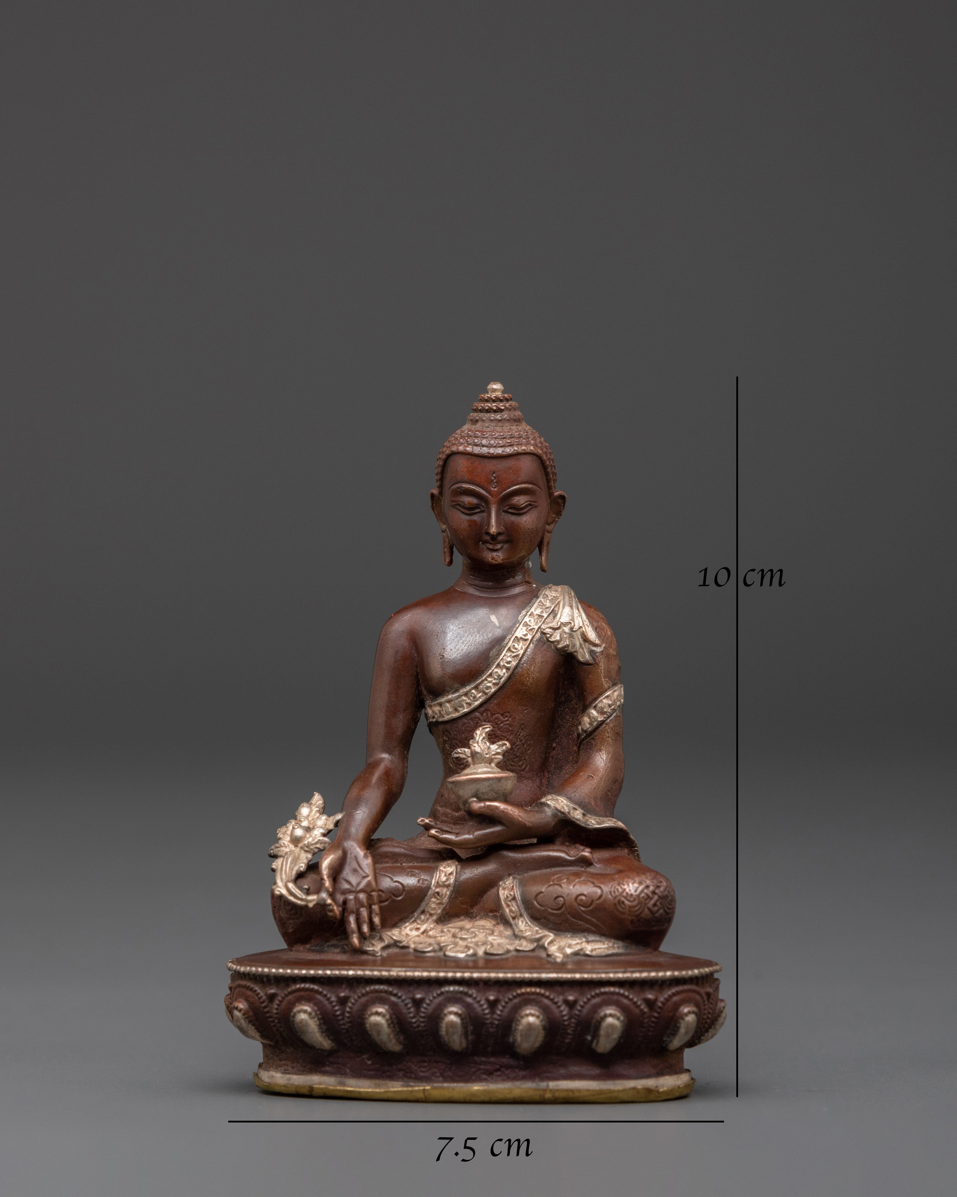 Sacred Sculpture of Medicine Buddha | Spiritual Home Altar Decor