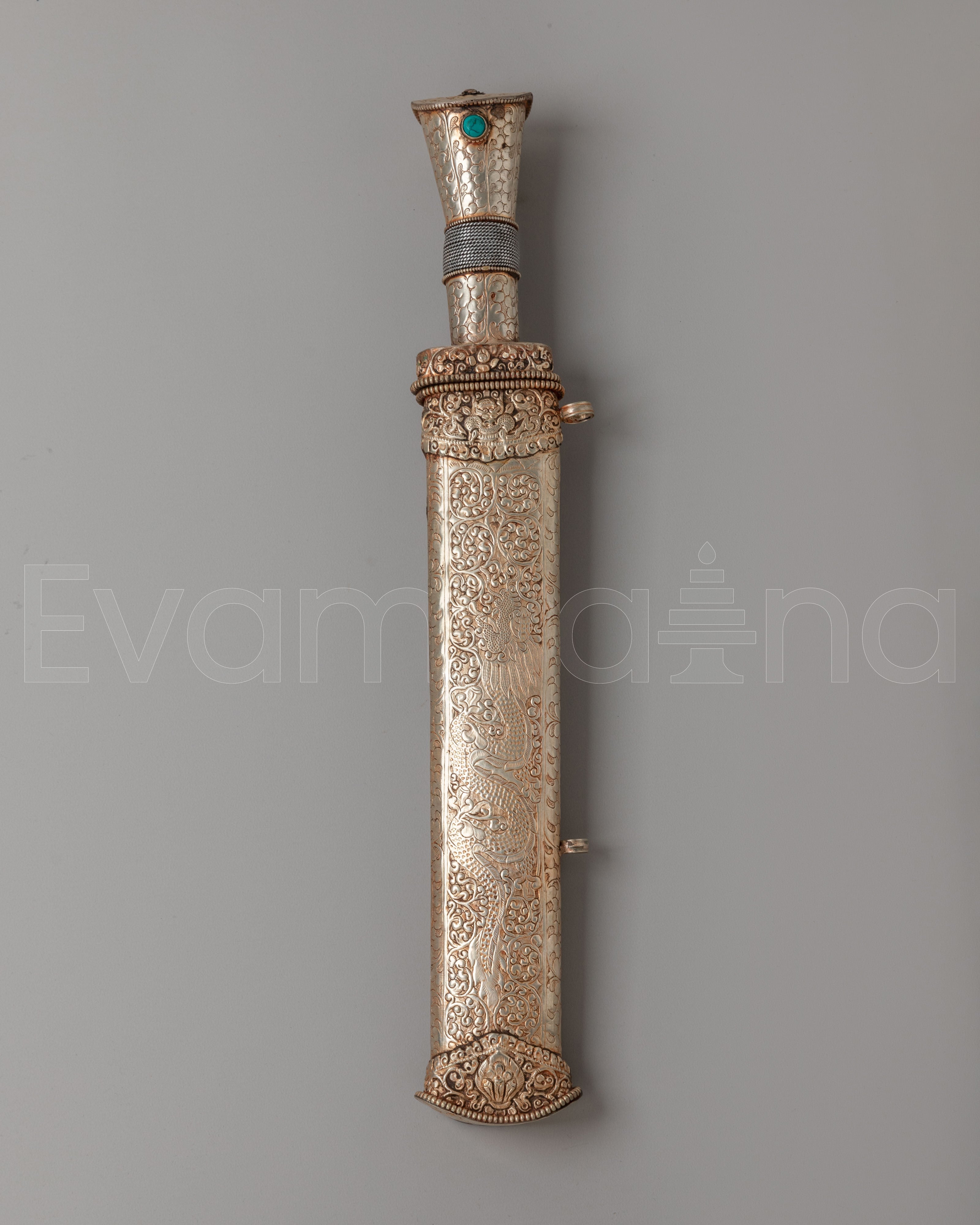 Small Ritual Knife Traditional Ceremonial Knife | Silver Plated Ritual Blade for Decor