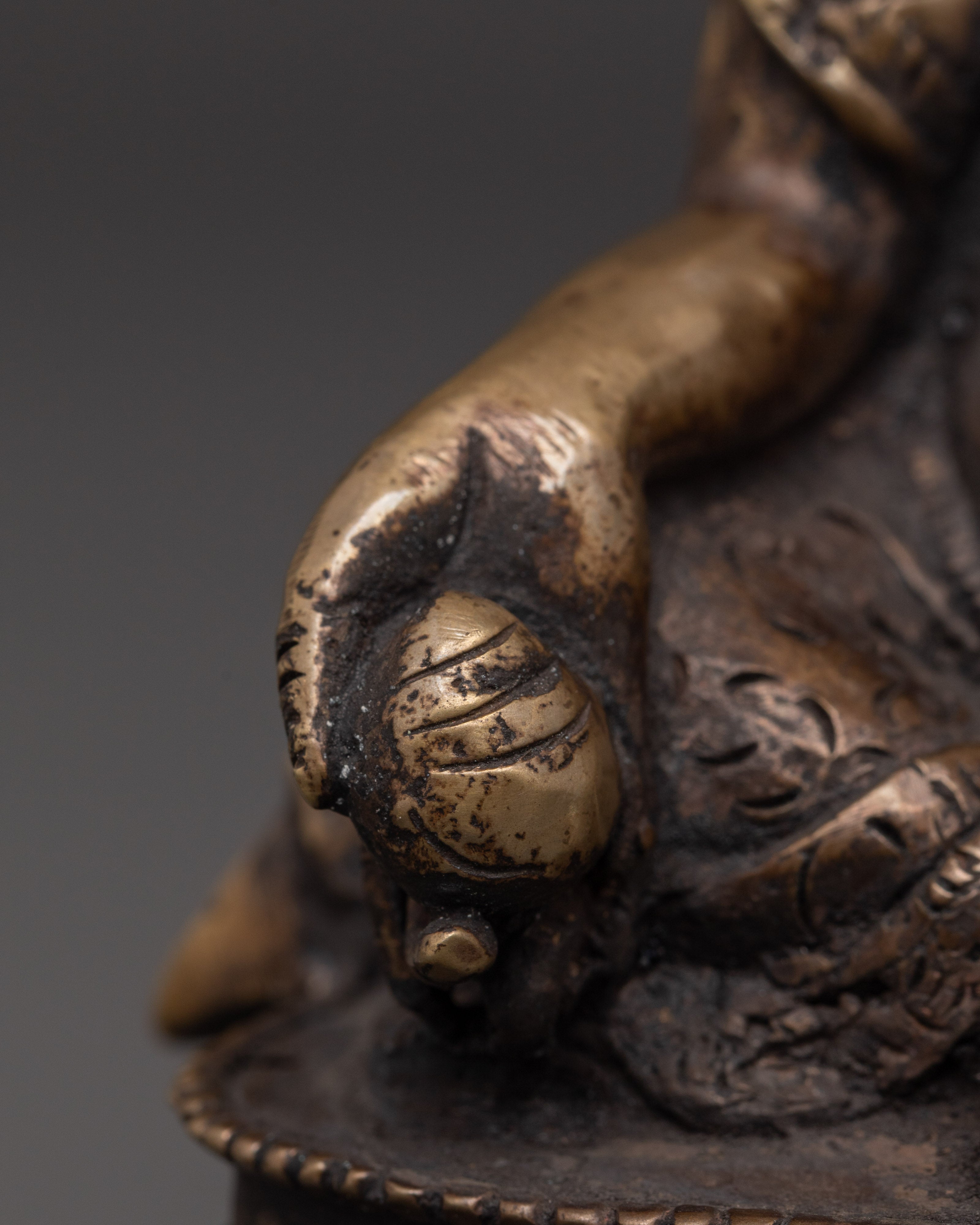 Dzambhala Wealth Deity Bronze Statue | Perfect for Home Altars and Prosperity Rituals