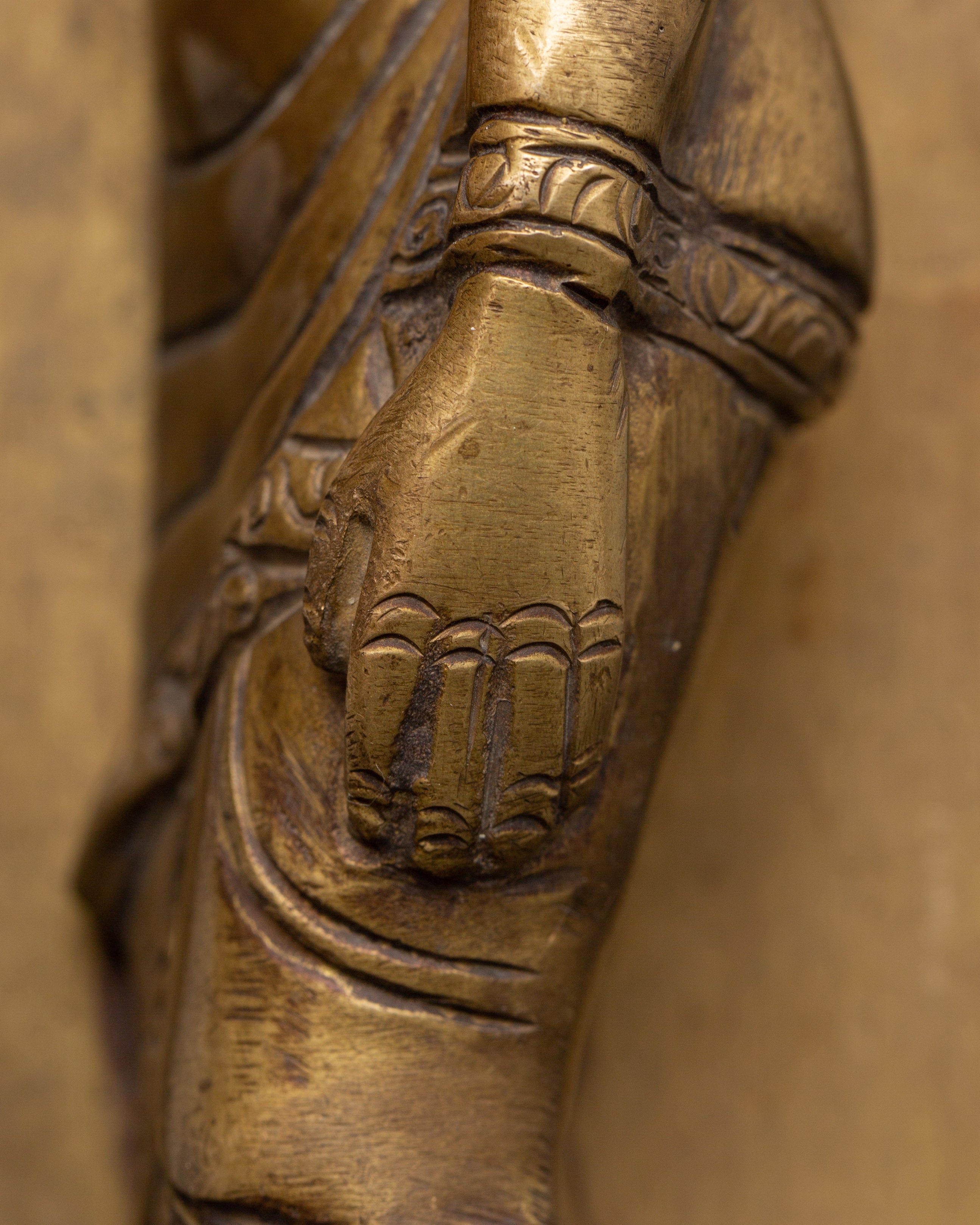 Handcarved Brass Sleeping Buddha Statue | Symbol of Peace, Liberation & Spiritual Awakening