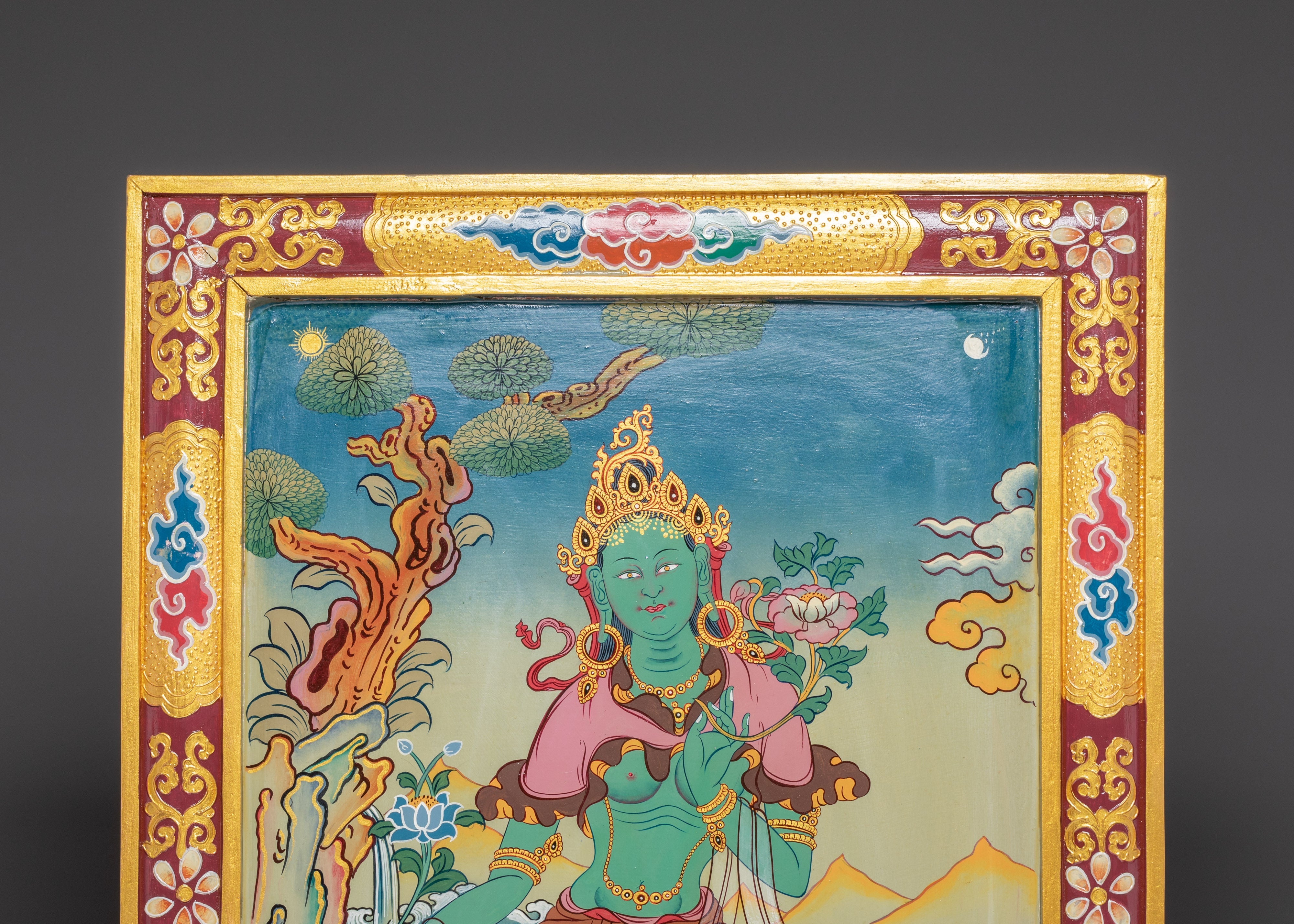 Green Tara Deity Wall Hanging | Mother of All Buddhas