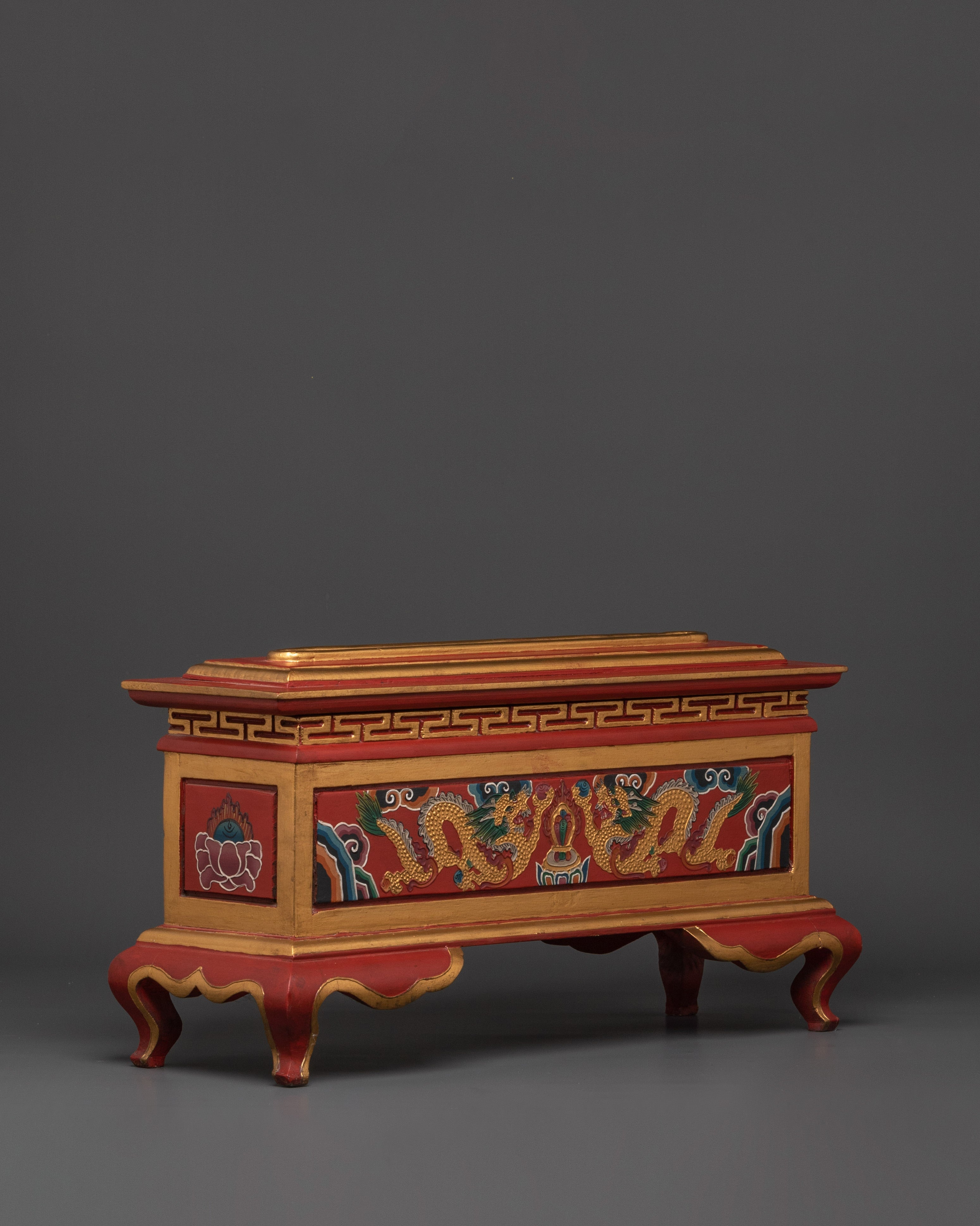 Tibetan Wooden Incense Burner | Buddhist Alter