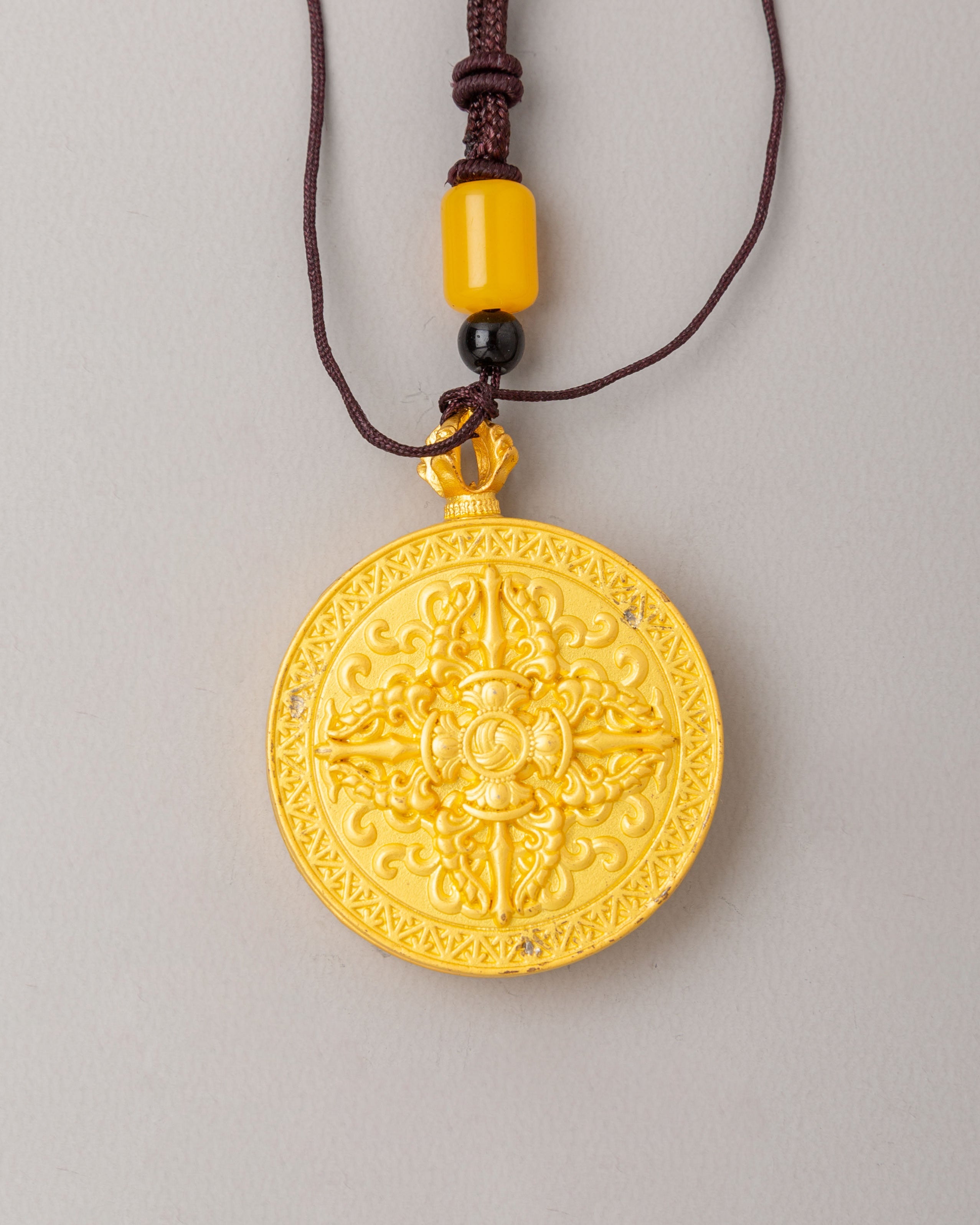 Buddhist Handmade Mantra Locket | Spiritual Jewelry for Protection