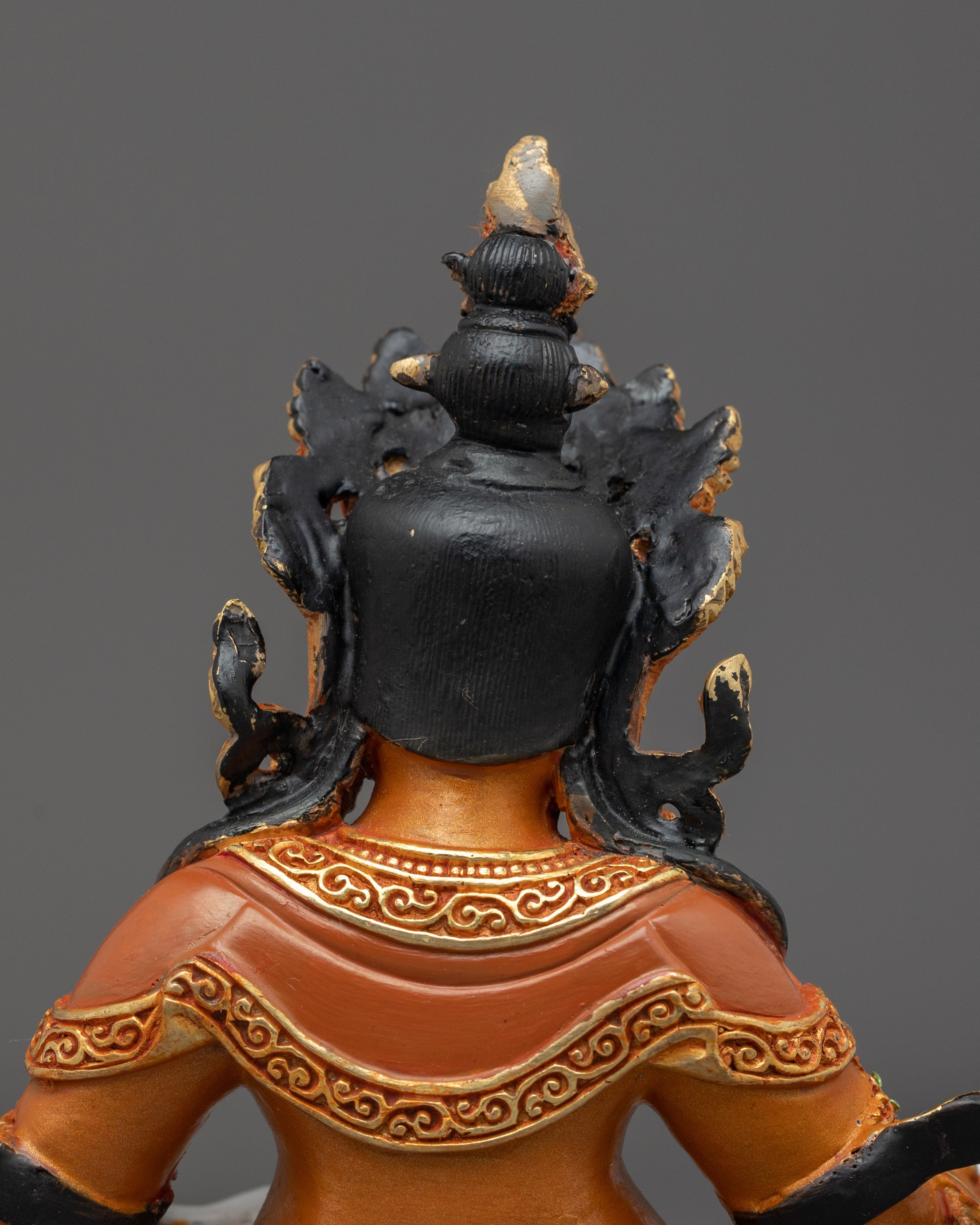 Copper Gold Plated Dzambhala Statue | Wealth Deity Sculpture