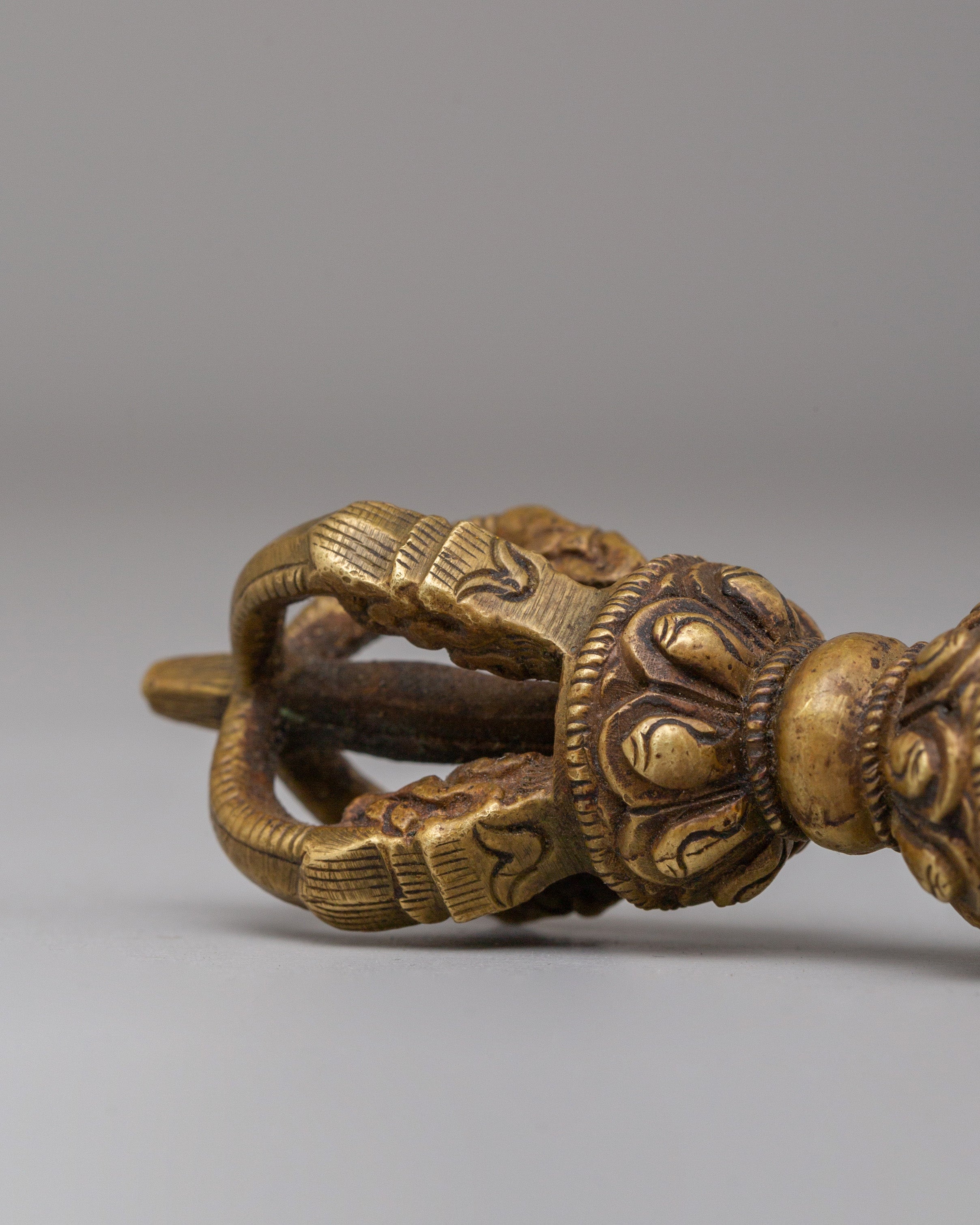 Traditional Vajra and Bell for Ritual Use | Handcrafted Bronze Dorje & Bell