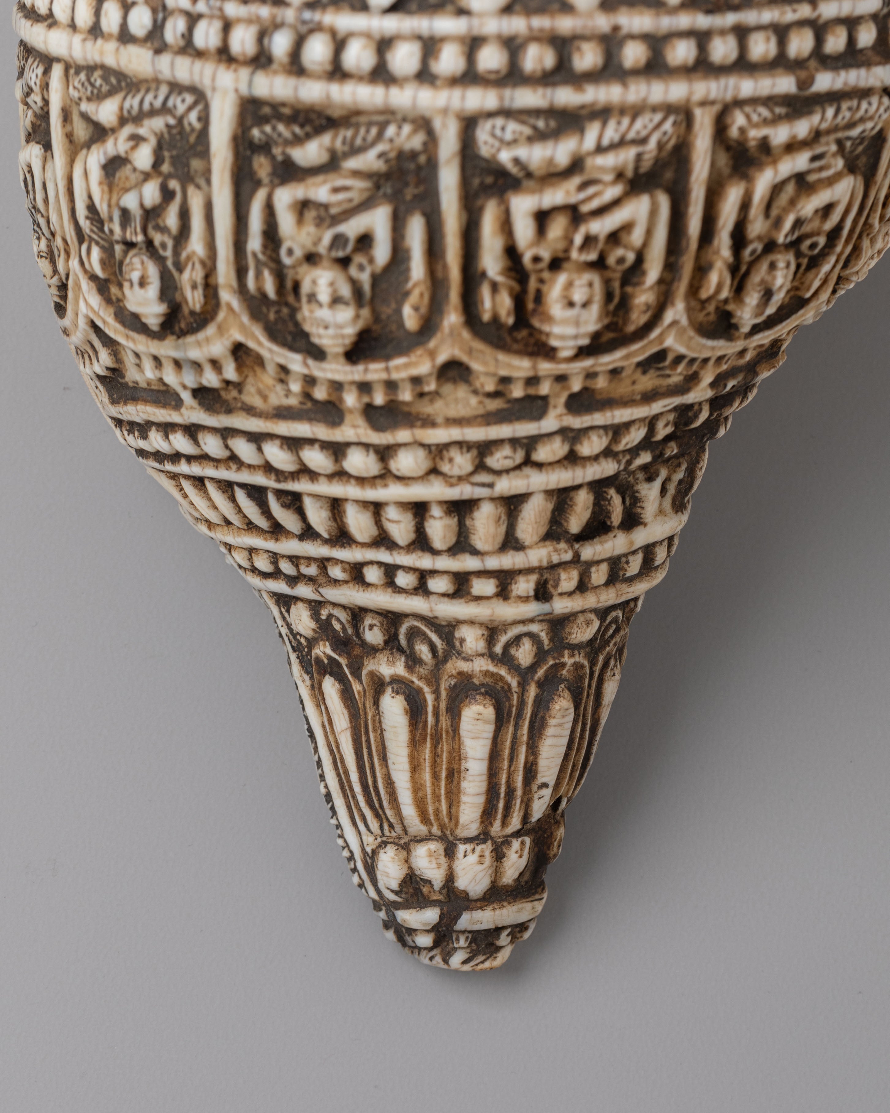 Hand Carved Tibetan Conch Shell | Sacred Sound Conch for Meditation