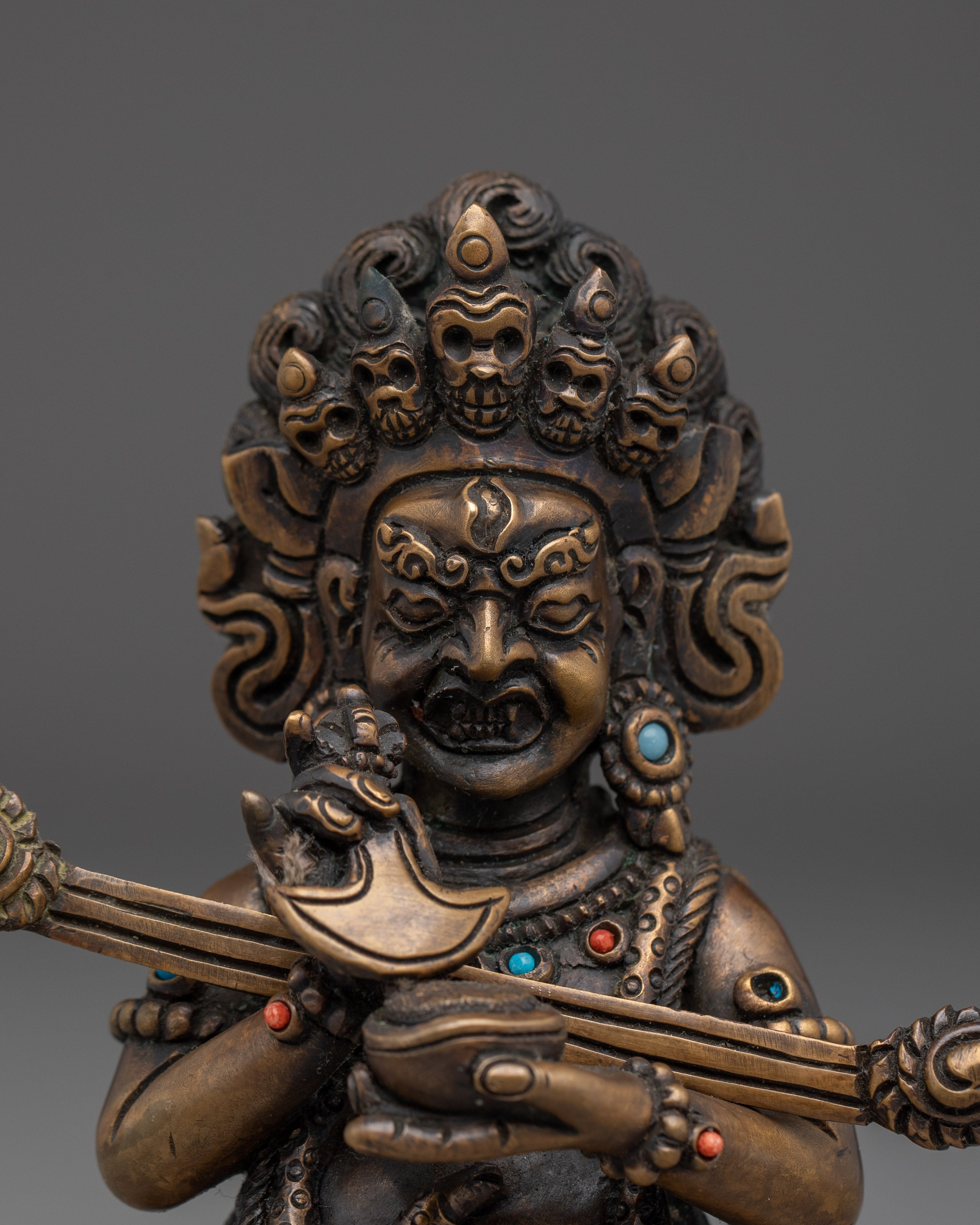 Mini Sakya Mahakala Statue | Protector of the Dharma