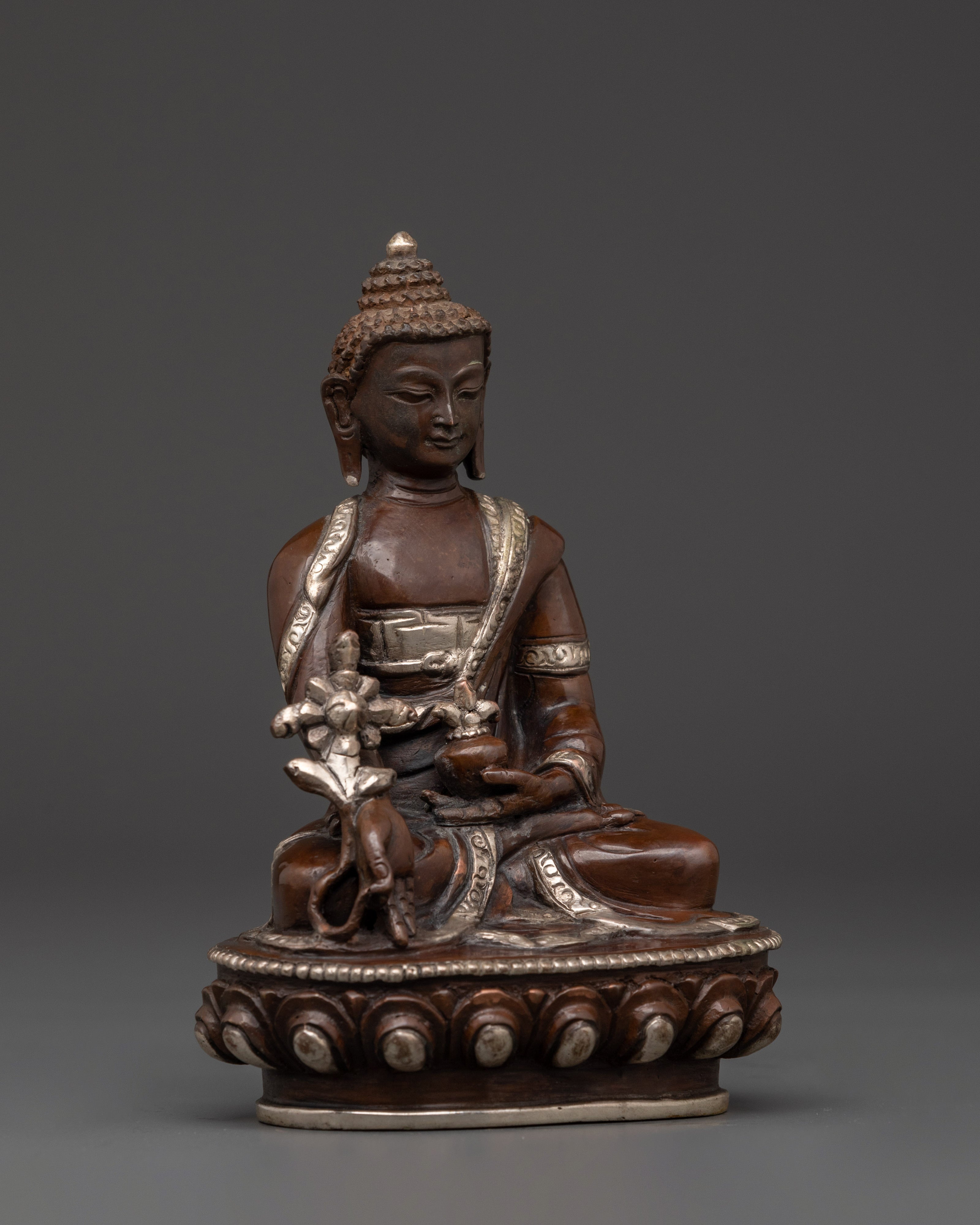 Handcrafted Healing Buddha Sculpture | Tibetan Buddhist Decor