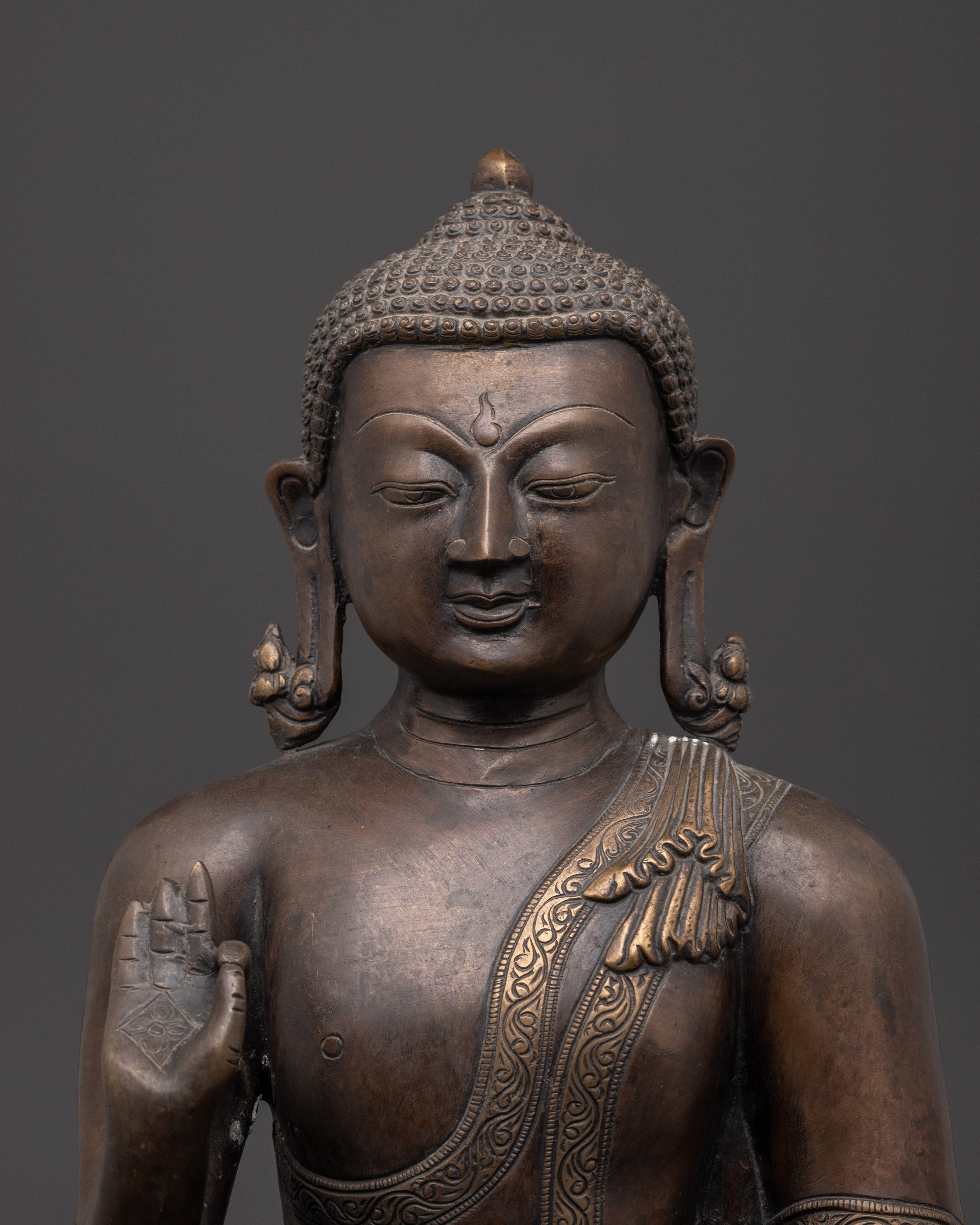 Amogasiddhi Brass Statue | Icon of Fearlessness and Protection