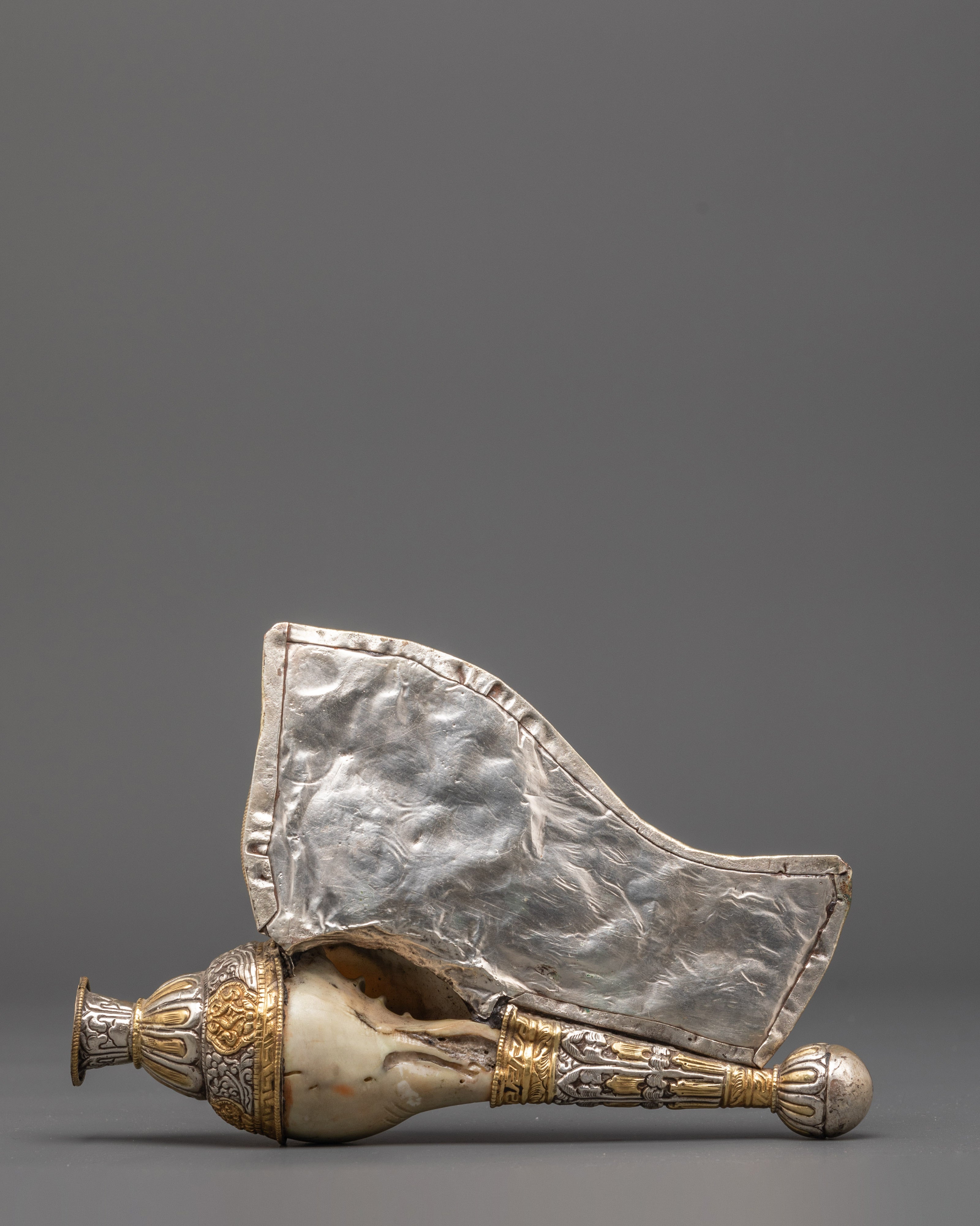 Handmade Buddhist Ritual Conch | Symbol of Protection and Power
