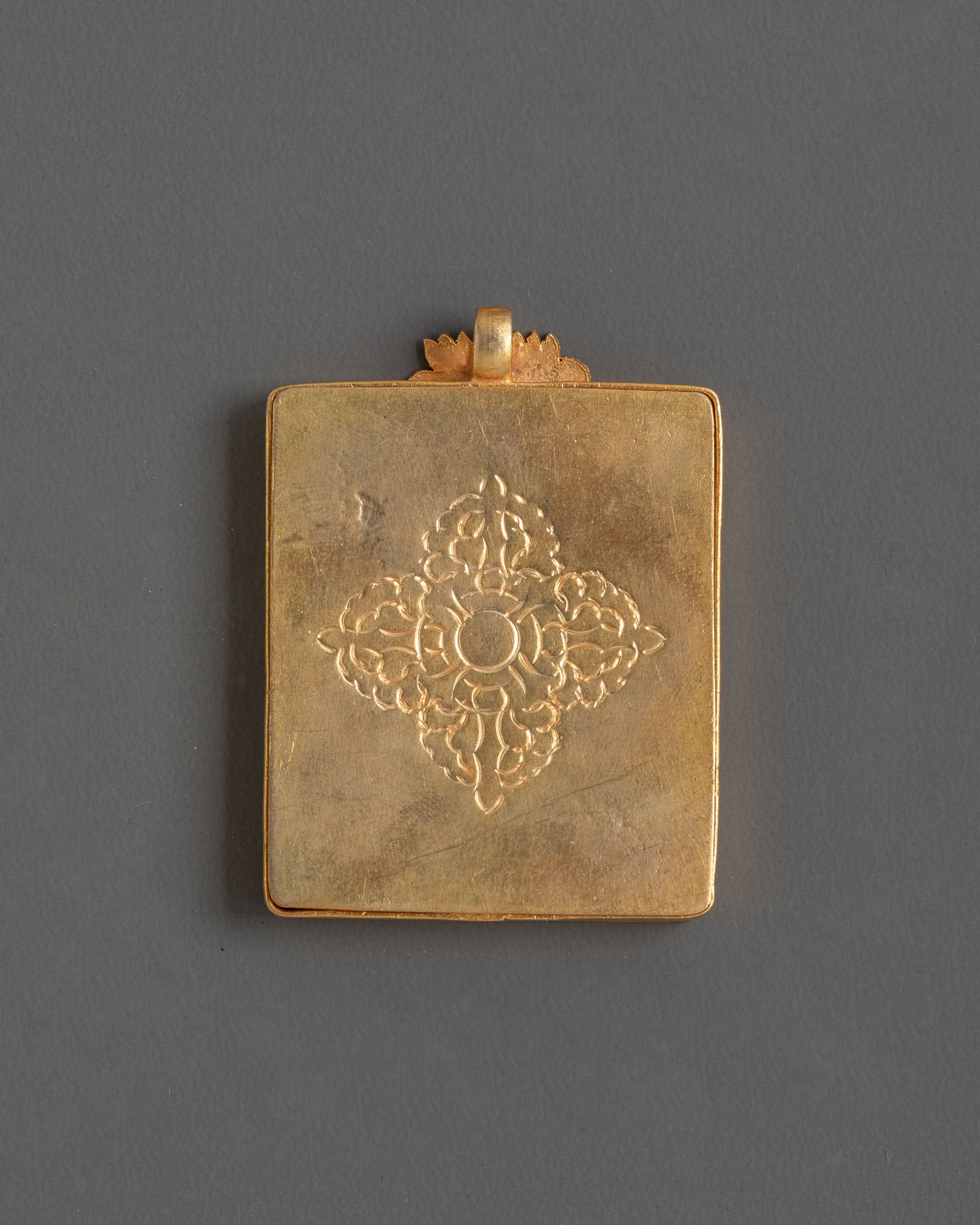 Wealth Deity Dzambhala Locket | Symbols of Prosperity and Protection