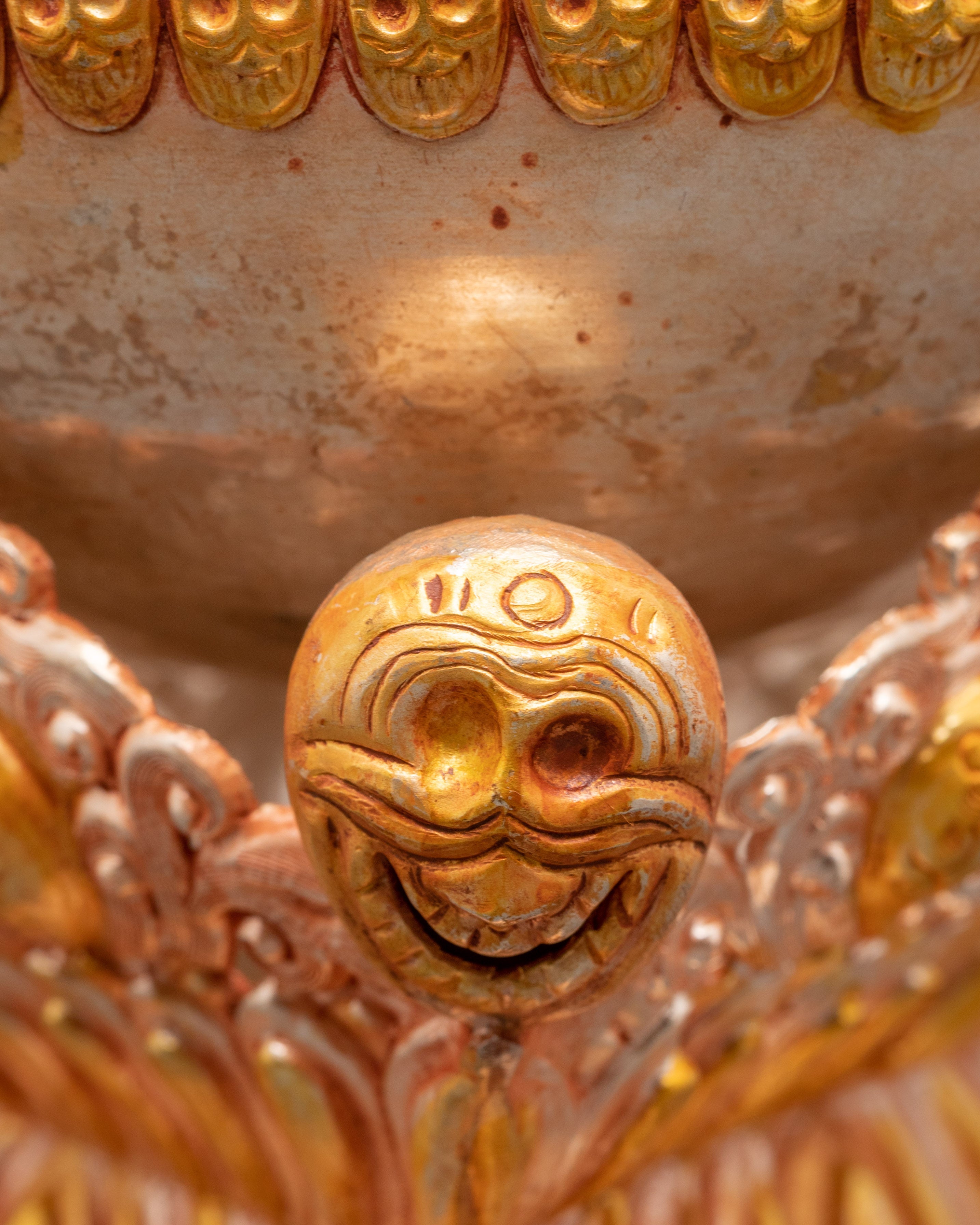 Gold Plated Kapala for Ritual Ceremonies | Silver & Copper Body Kapala