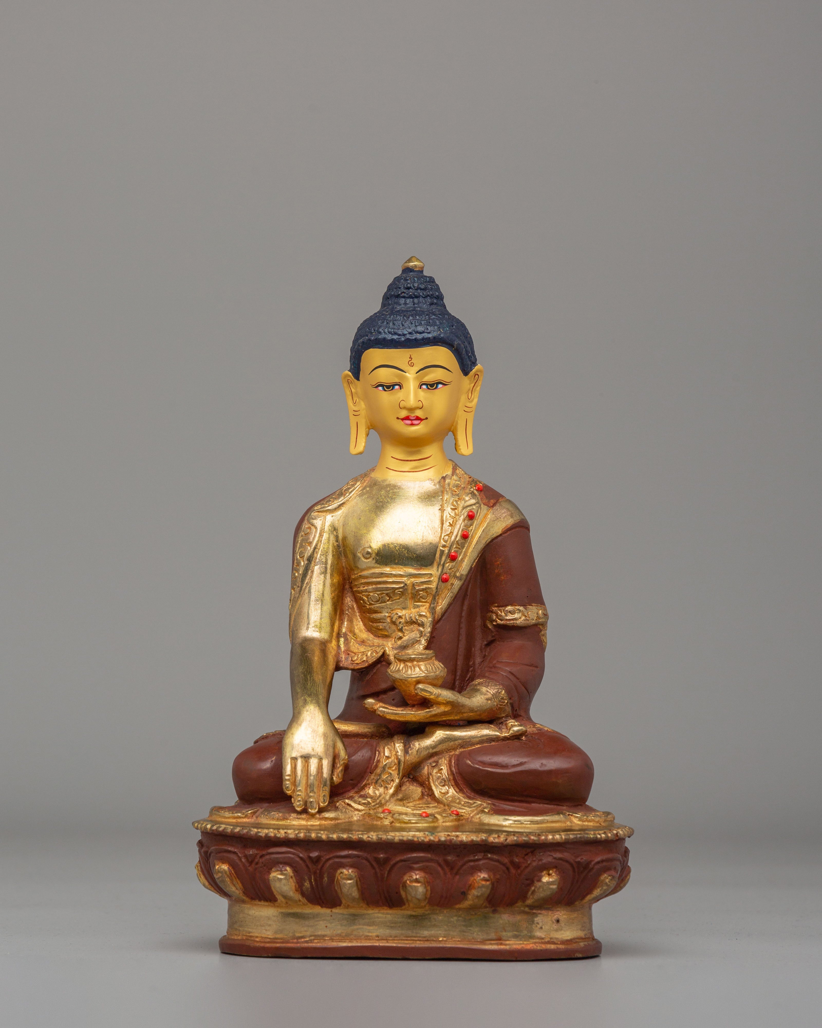 Tibetan Buddha Dharma Sangha Set Statue | Spiritual Buddhist Art Set