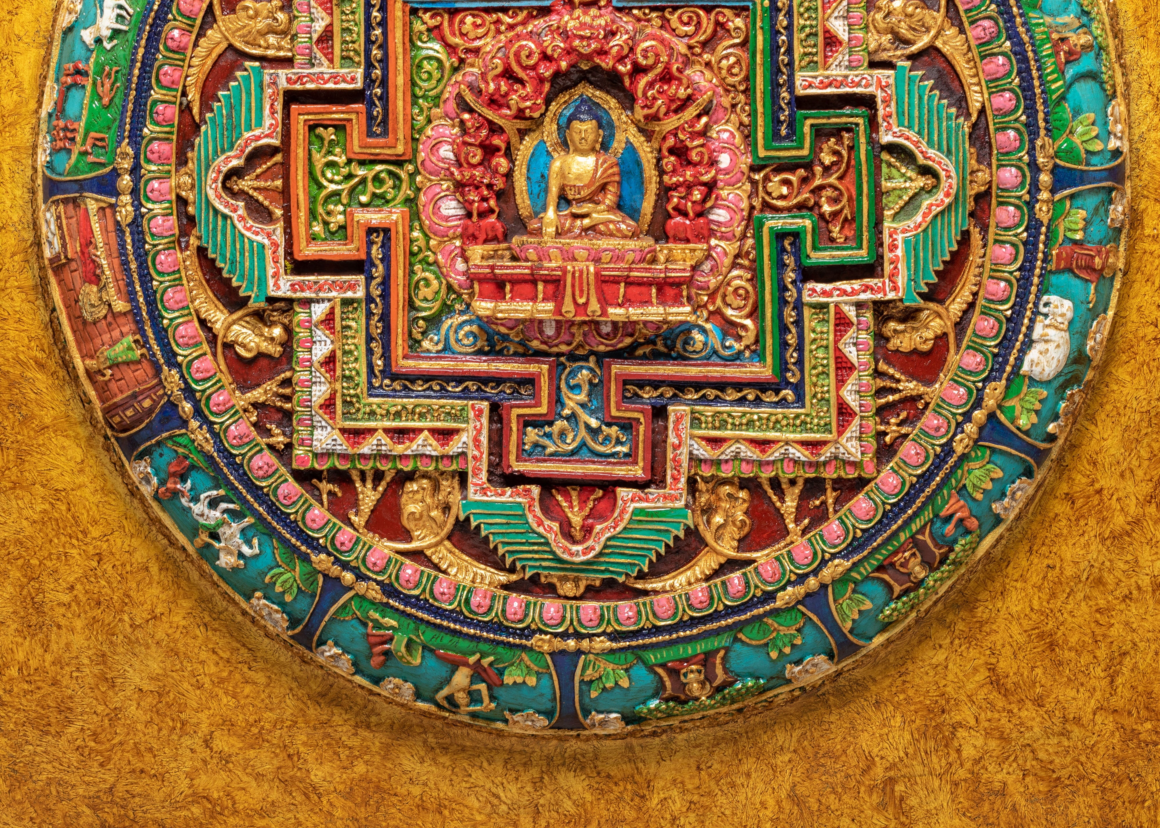 Sacred Buddha Shakyamuni Wall Hanging | Historical Buddha