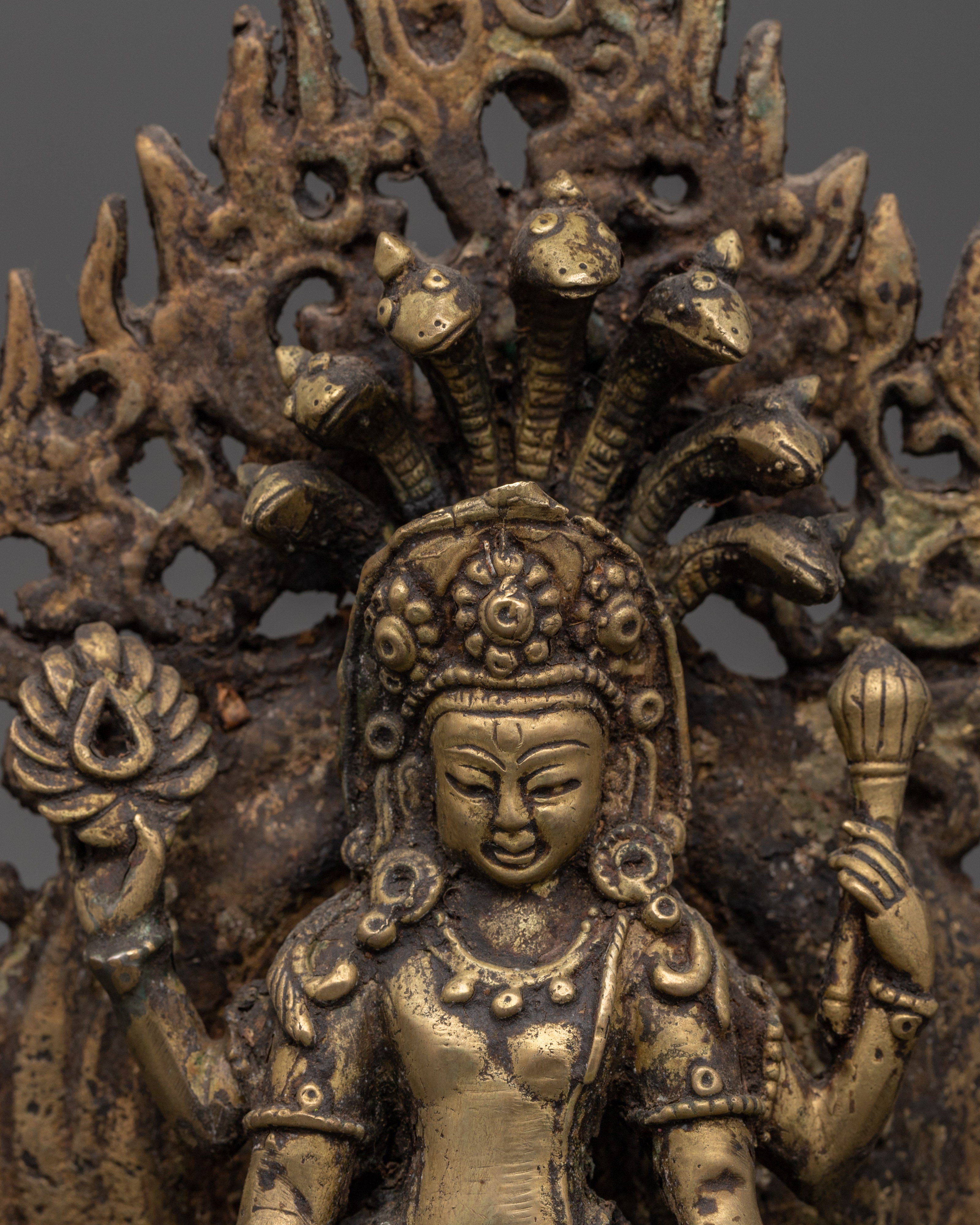 Handcrafted Vishnu Sculpture | Divine Deity of Harmony and Preservation