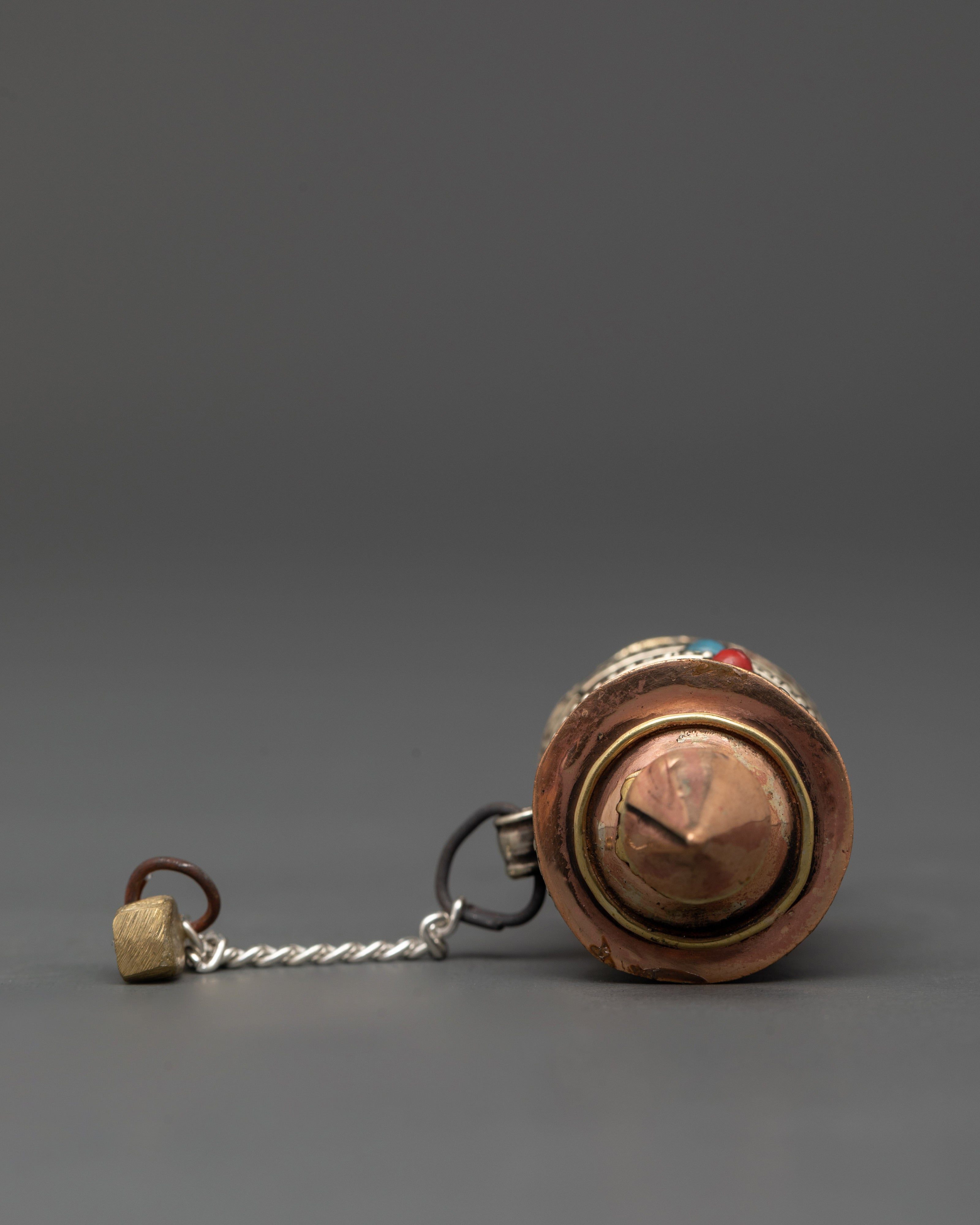 Handcrafted Copper & Brass Mantra Spinner | Wheel of Compassion