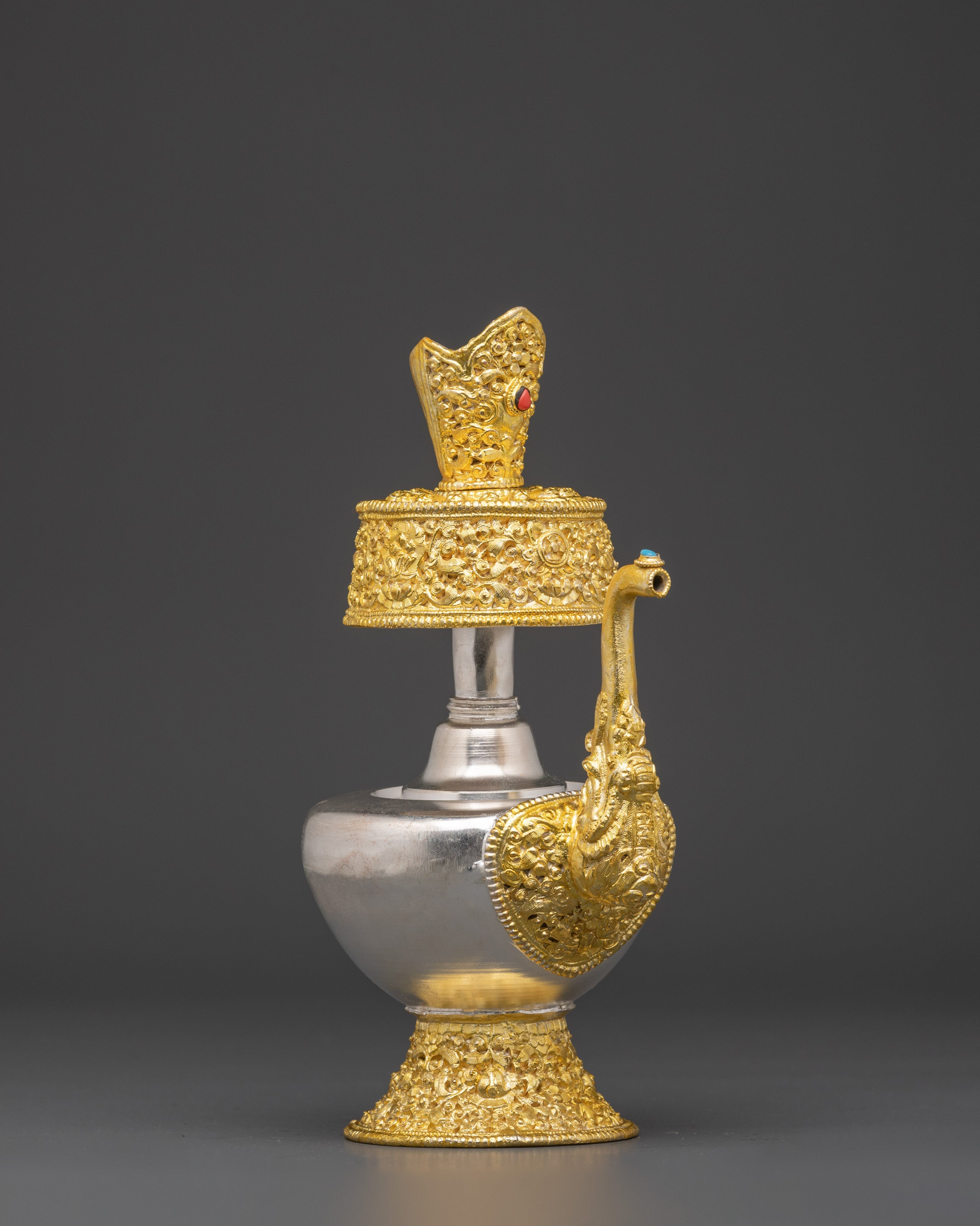 Handcrafted Copper Bhumba Ritual Water Vase | Tibetan Buddhist Ceremonial Tool