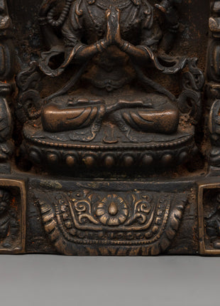 Chenrezig in Throne Statue | Tibetan Bodhisattva Sculpture