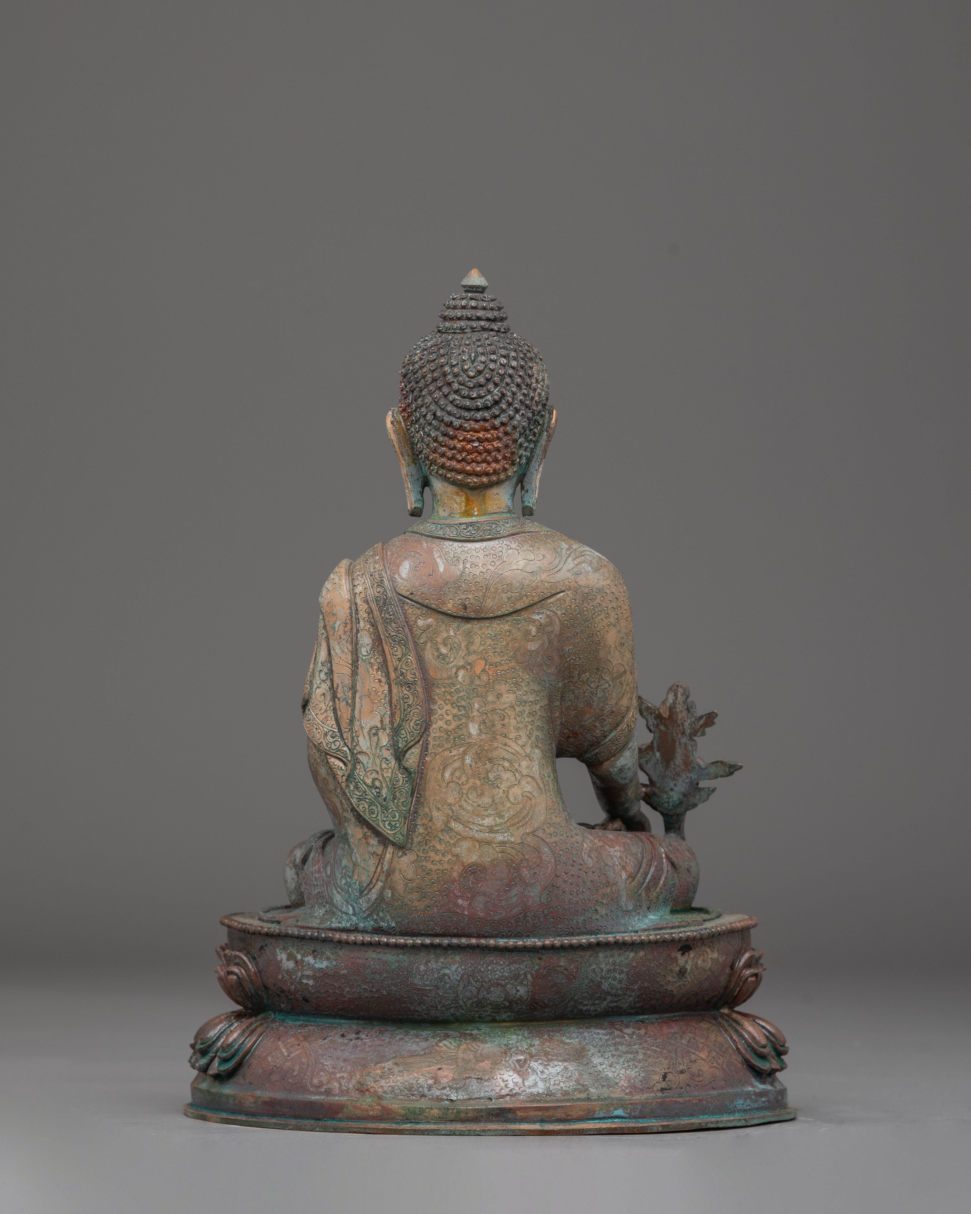 Oxidized Copper Statue of Bhaisajyaguru | Symbol of Healing