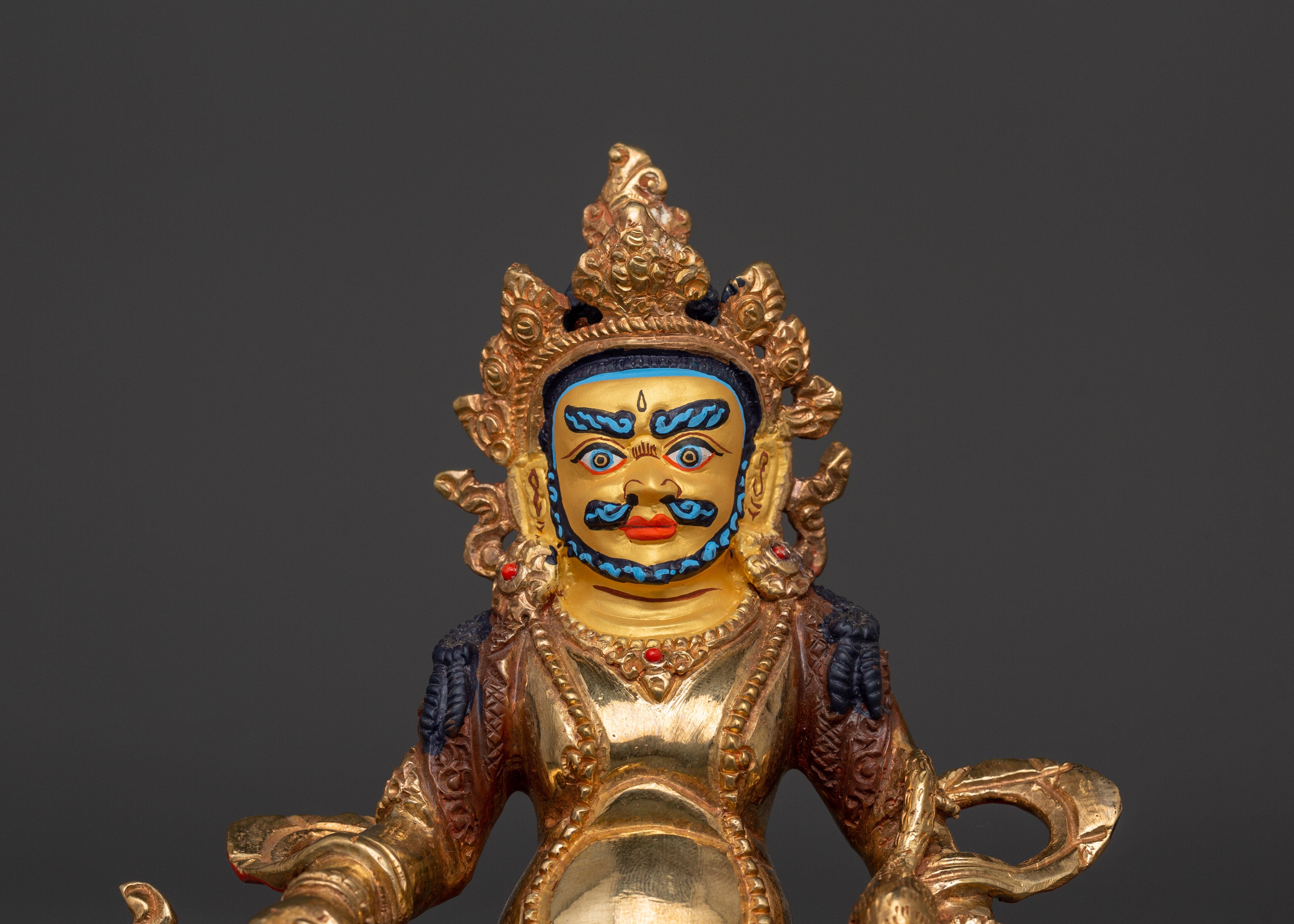 Sacred Money Deity Dzambhala Statue | Tibetan Wealth God