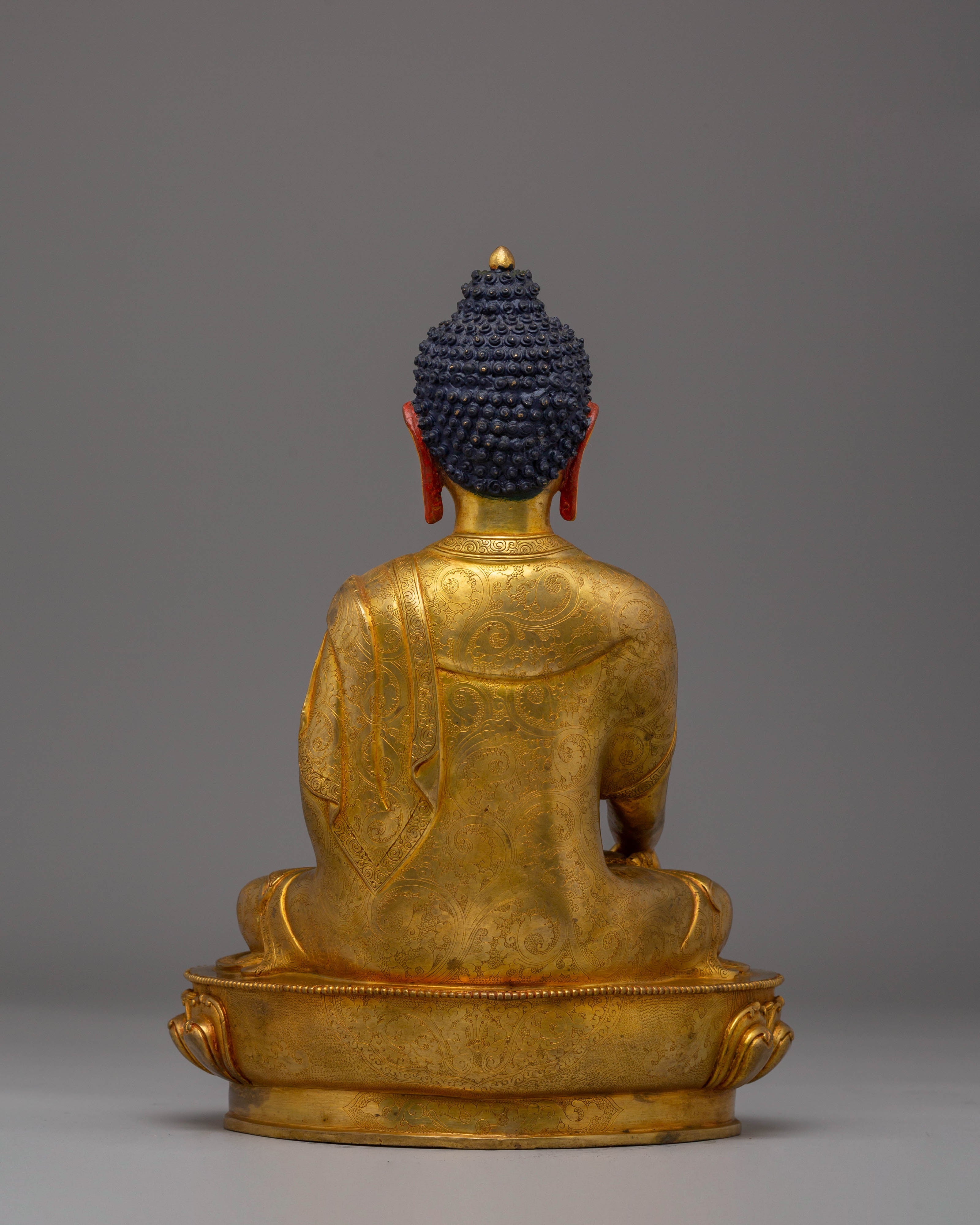 Handmade Golden Shakyamuni Buddha for Altars and Decoration